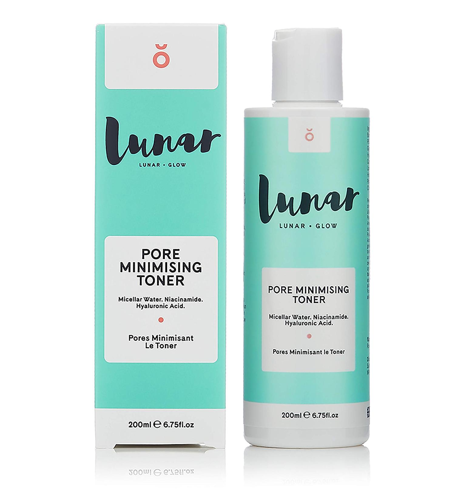 Pore Minimizing Toner with Niacinamide & Hyaluronic Acid - Lunar Glow 200ml | Best International Shipping - Buy Online on GoSupps.com