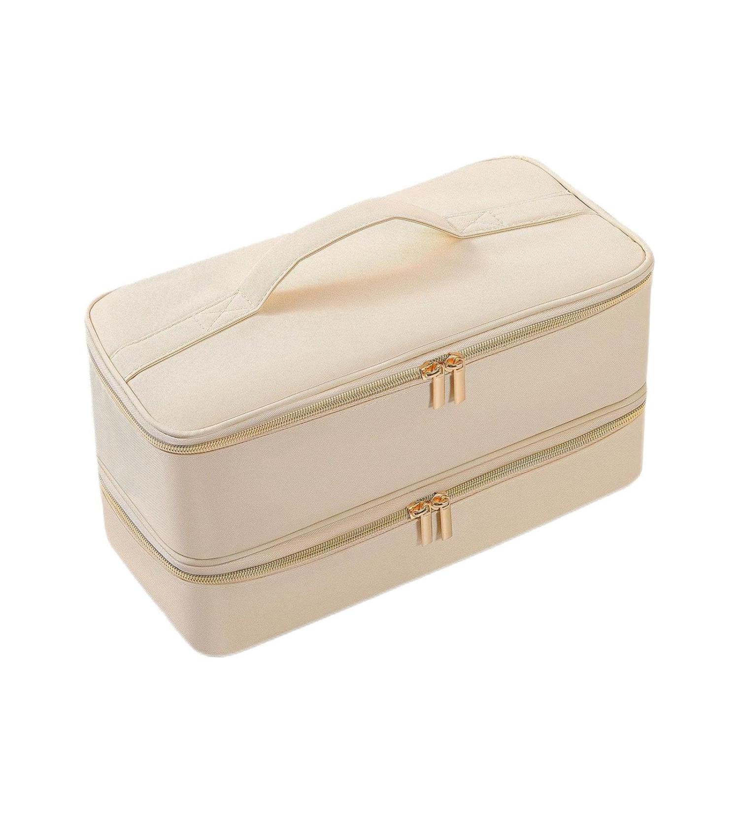 Stylish Travel Hair Dryer Storage Solution - Compact 31cmx15cmx16cm Organizer in White | Perfect for International Travel - Buy Online on GoSupps.com