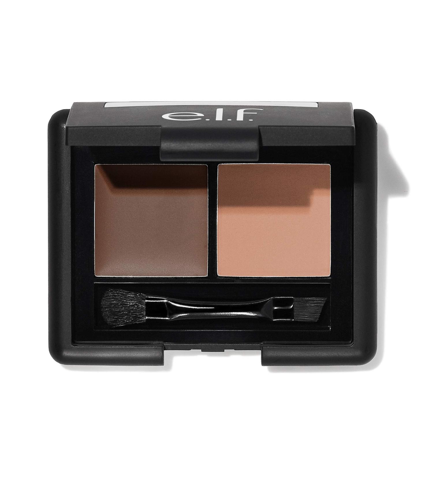 e.l.f Eyebrow Kit - Brow Powder and Wax Duo for Long Lasting, Defined, Shaped, and Contoured Brows - Dark Shade for Fuller, Thicker, and More Defined Brows - Includes Brush - 0.13 Oz (Pack of 1) - Buy Online on GoSupps.com