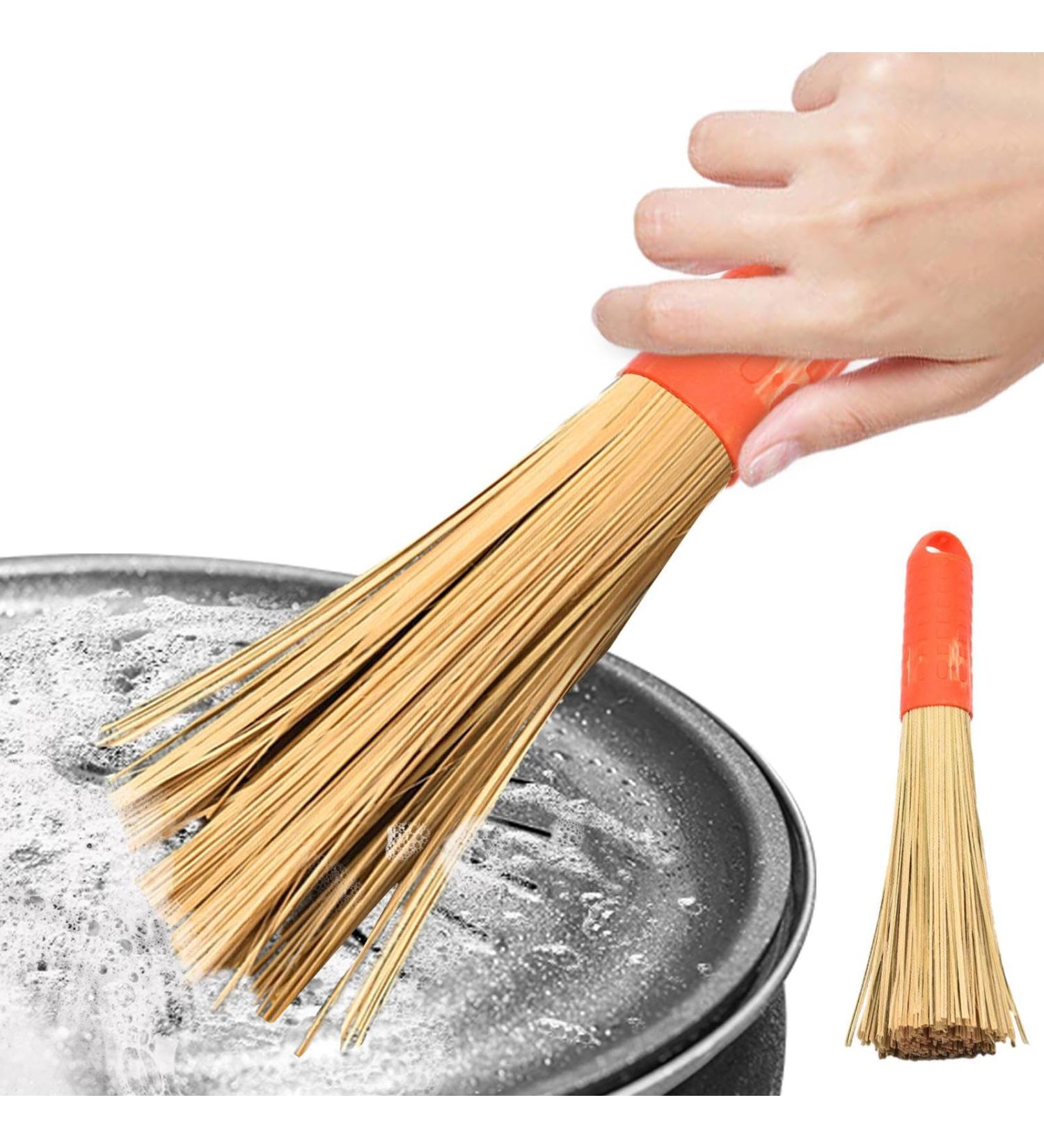 Pot Scraper Scrubber Dish | Cleaning Scrubber Wok Brushes - Pot Scraper Scrubber Dish Kitchen Cleaning Tools Frying Pan Brushes for Pans Metal Sink Platecast Steel Pots - Buy Online on GoSupps.com