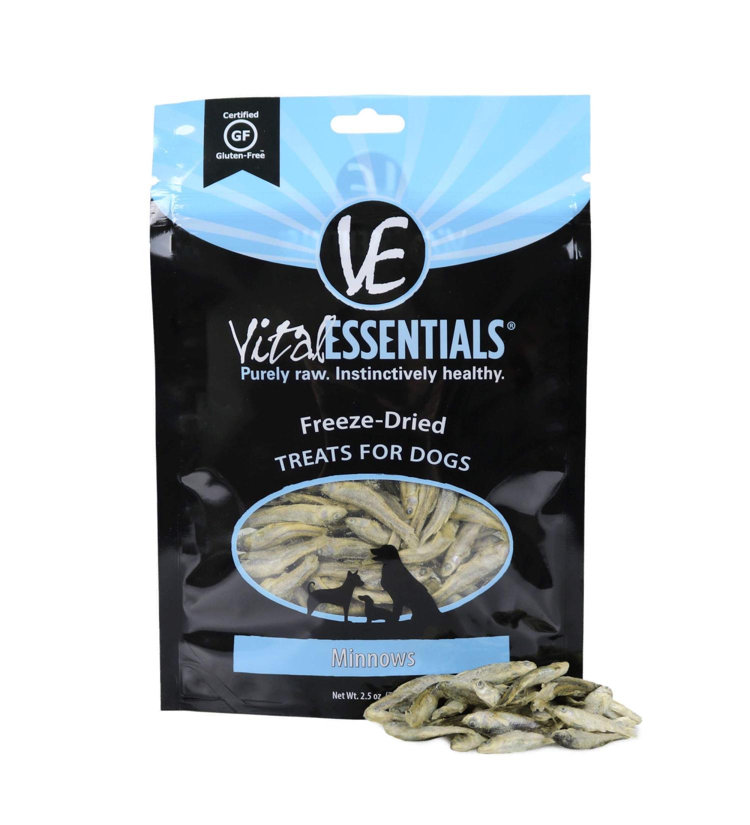 Vital Essentials Freeze Dried Minnows Large Dog Treats - Natural and Nutritious - Buy Online on GoSupps.com