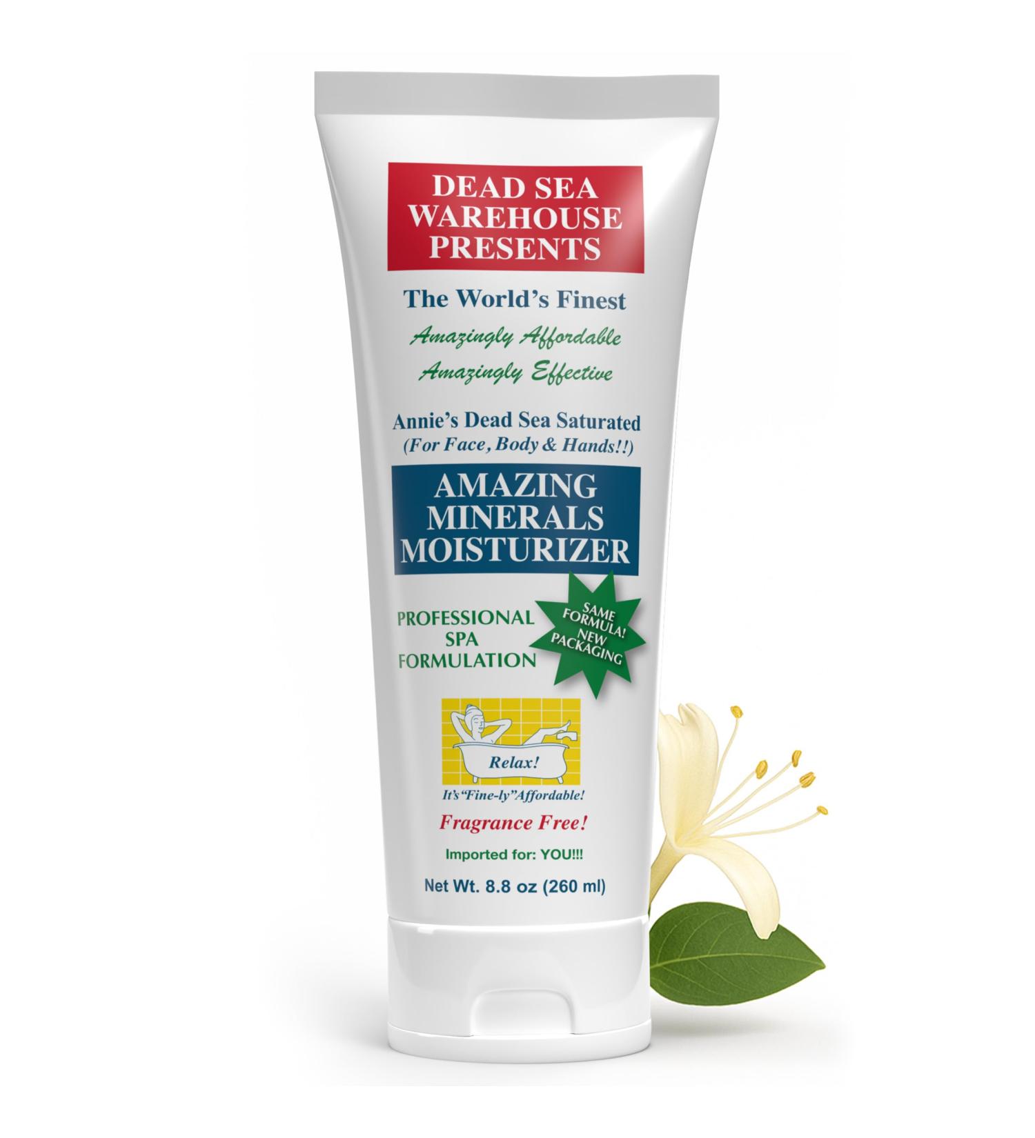 Dead Sea Warehouse - Amazing Minerals Moisturizer - Body Lotion for extremely dry skin - Great for Face Body & Hands - For Women Men & Children- Fragrance Free 8.8 Ounce (Pack of 1) - Buy Online on GoSupps.com