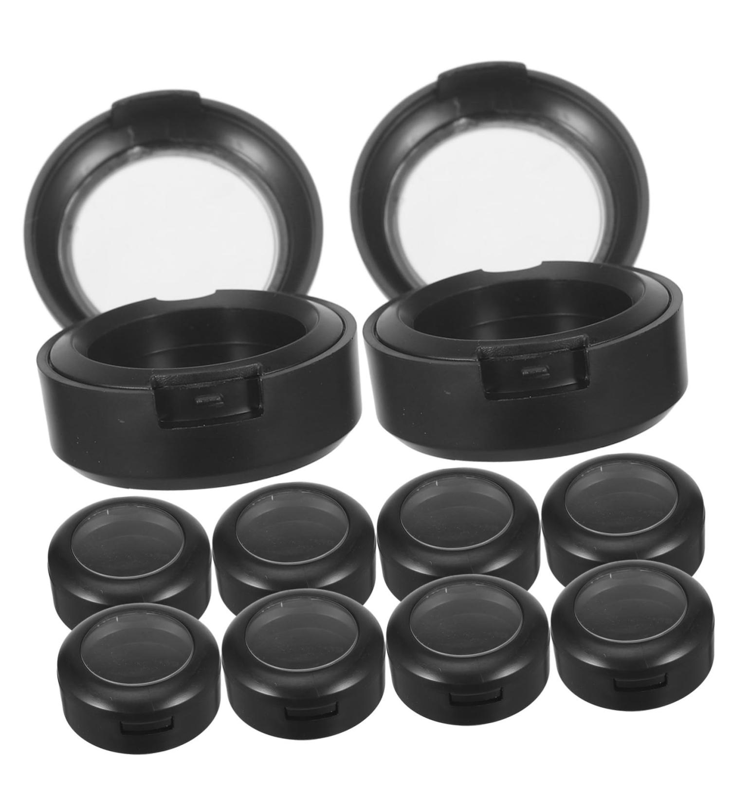 Beavorty 20 pcs Eye Shadow Nose Shadow Box sample containers travel cosmetic containers cosmetic travel 3.8x3.8cmx2pcs Blackx2pcs - Buy Online on GoSupps.com