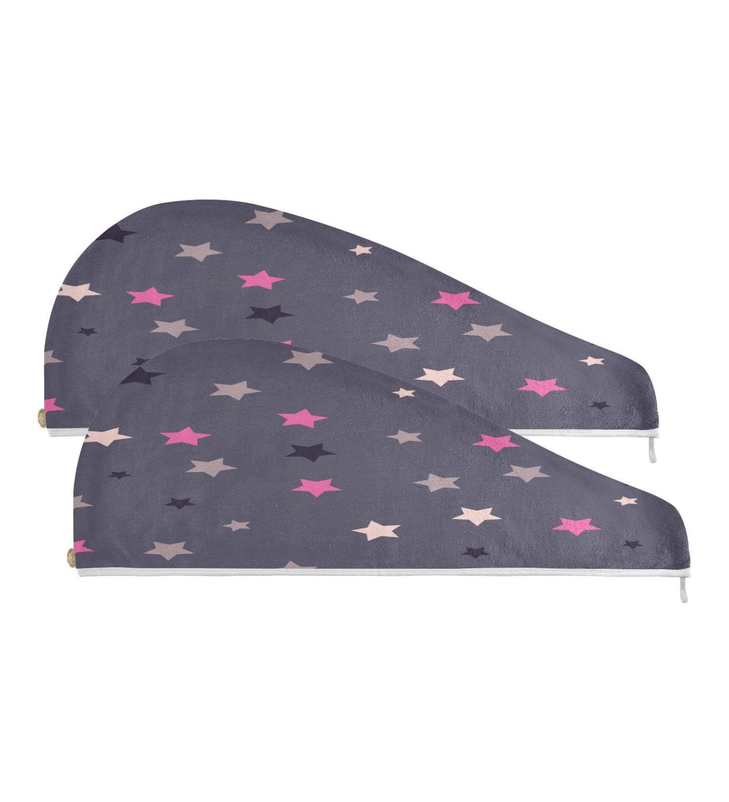 Doodle Star Dry Hair Cap Set - 2 Piece Quick Drying Towel & Button Headband | Super Absorbent & Comfortable for Fast Hair Drying - Buy Online on GoSupps.com