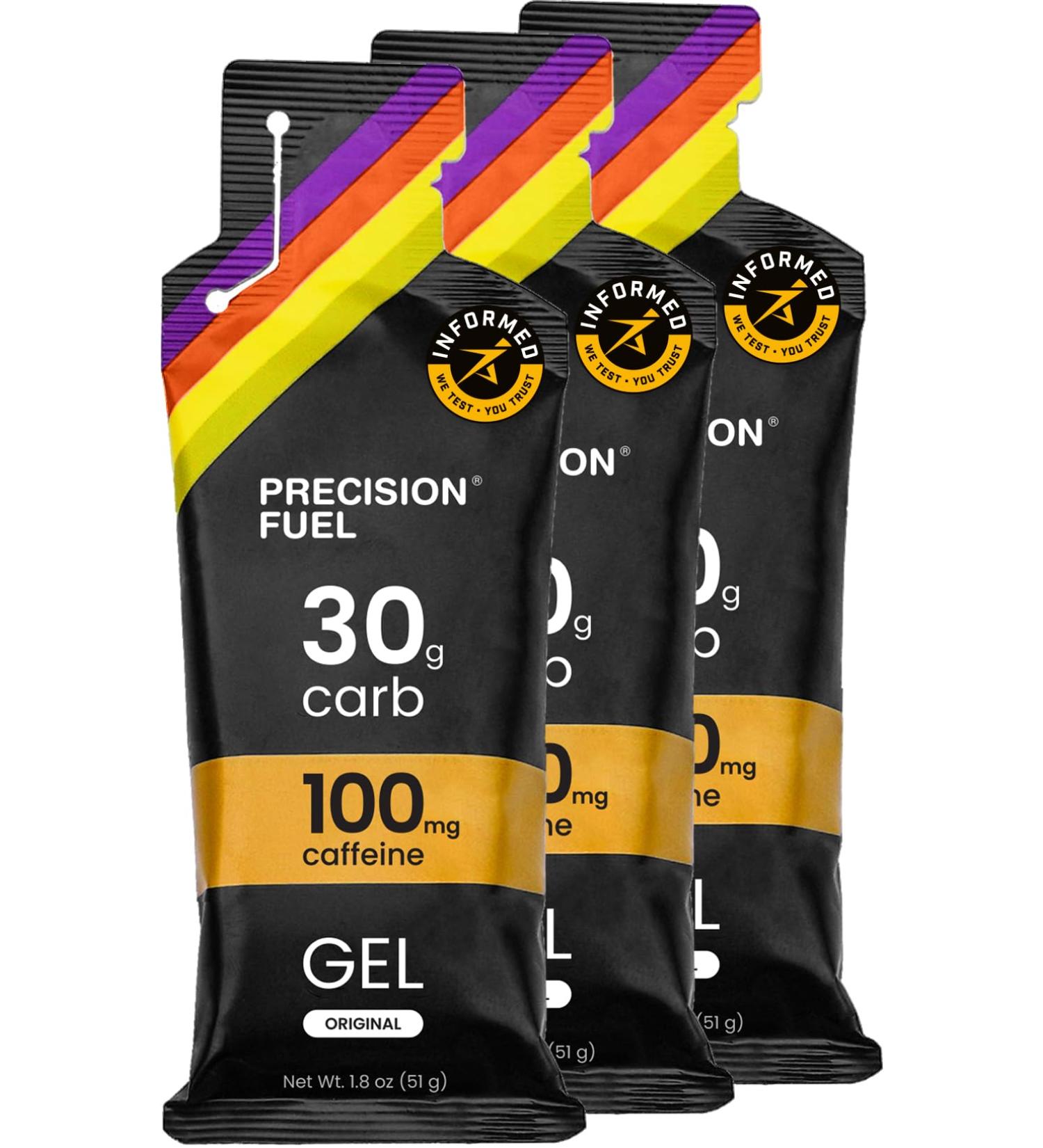 Precision Fuel 30 Caffeine Energy Gel - Gels nerg tiques au go t doux pour les athl tes d'endurance 30 g de glucides faciles dig rer (Pack of 3) - Buy Online on GoSupps.com