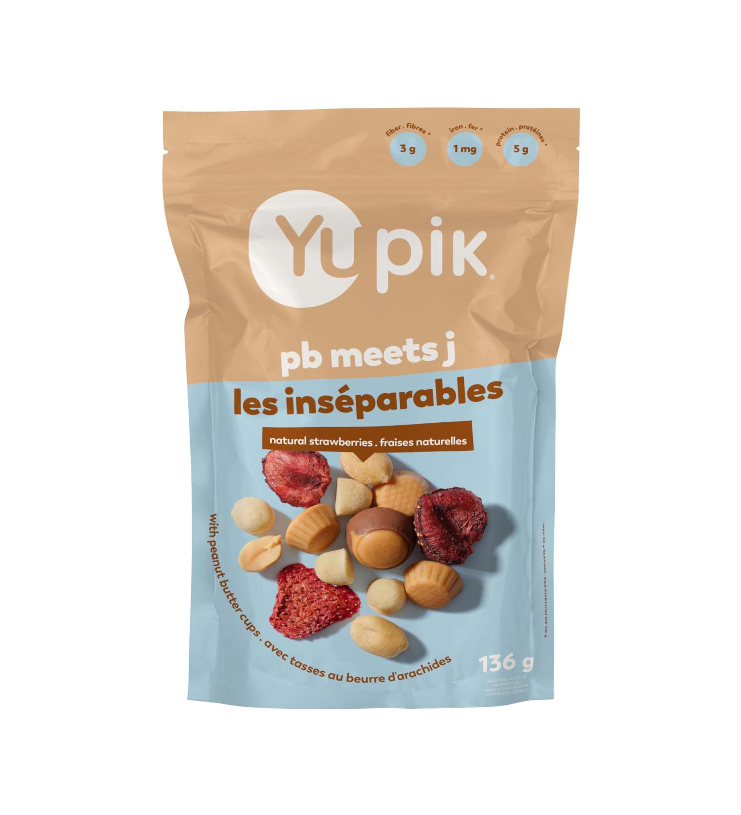 Yupik PB Meets J Mix 136 g Crunchy & Soft Snack Peanut Butter & Jelly Blend of Peanuts Dried Strawberries Peanut Butter Chocolate Cups & Shortbread Cookies Sweet Trail Mix Party Snacks - Buy Online on GoSupps.com