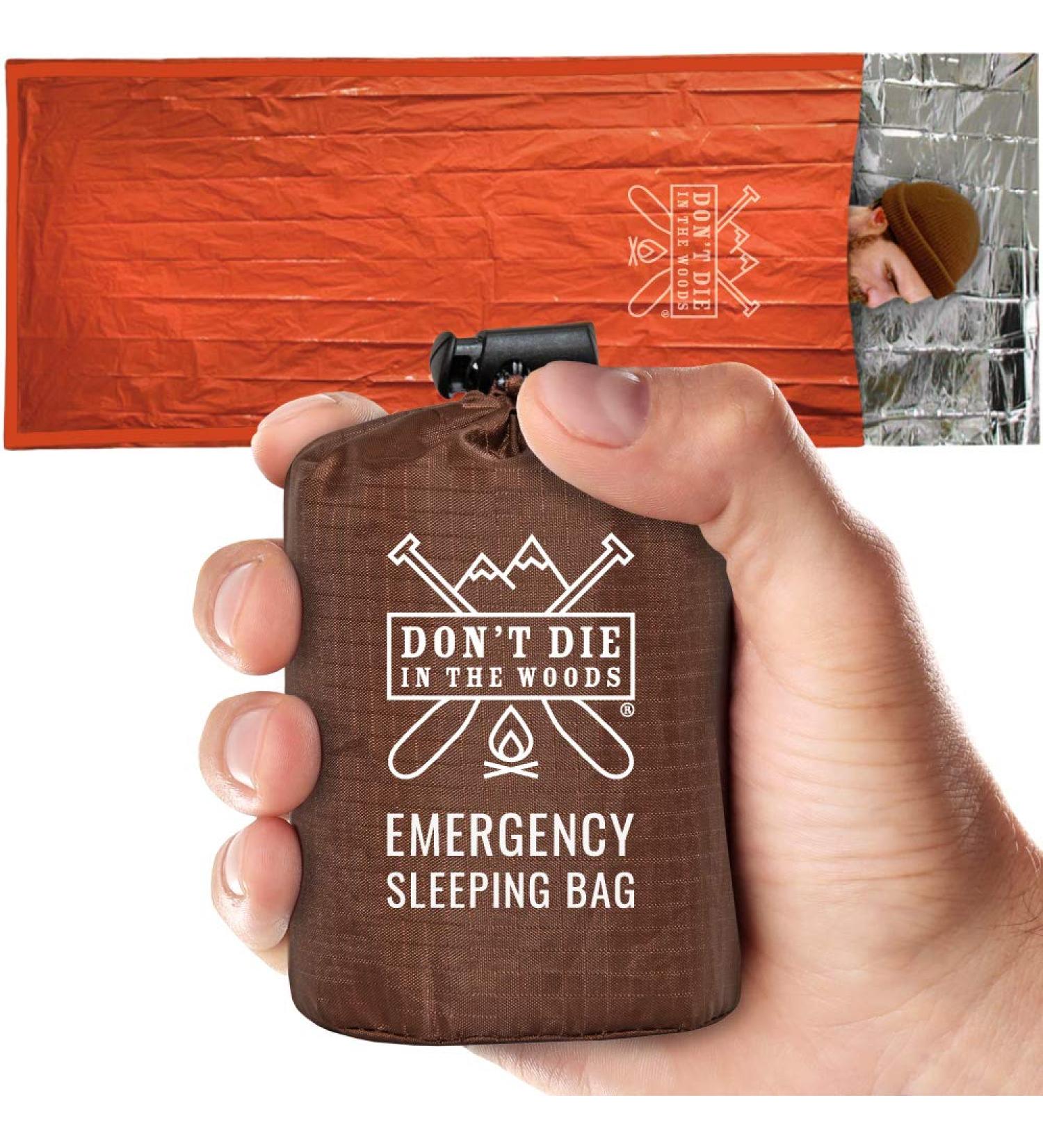 Dont Die in The Woods - Toughest Survival Bivy with Hood Extension & Extra-Thick Emergency Sleeping Bag - Buy Online on GoSupps.com