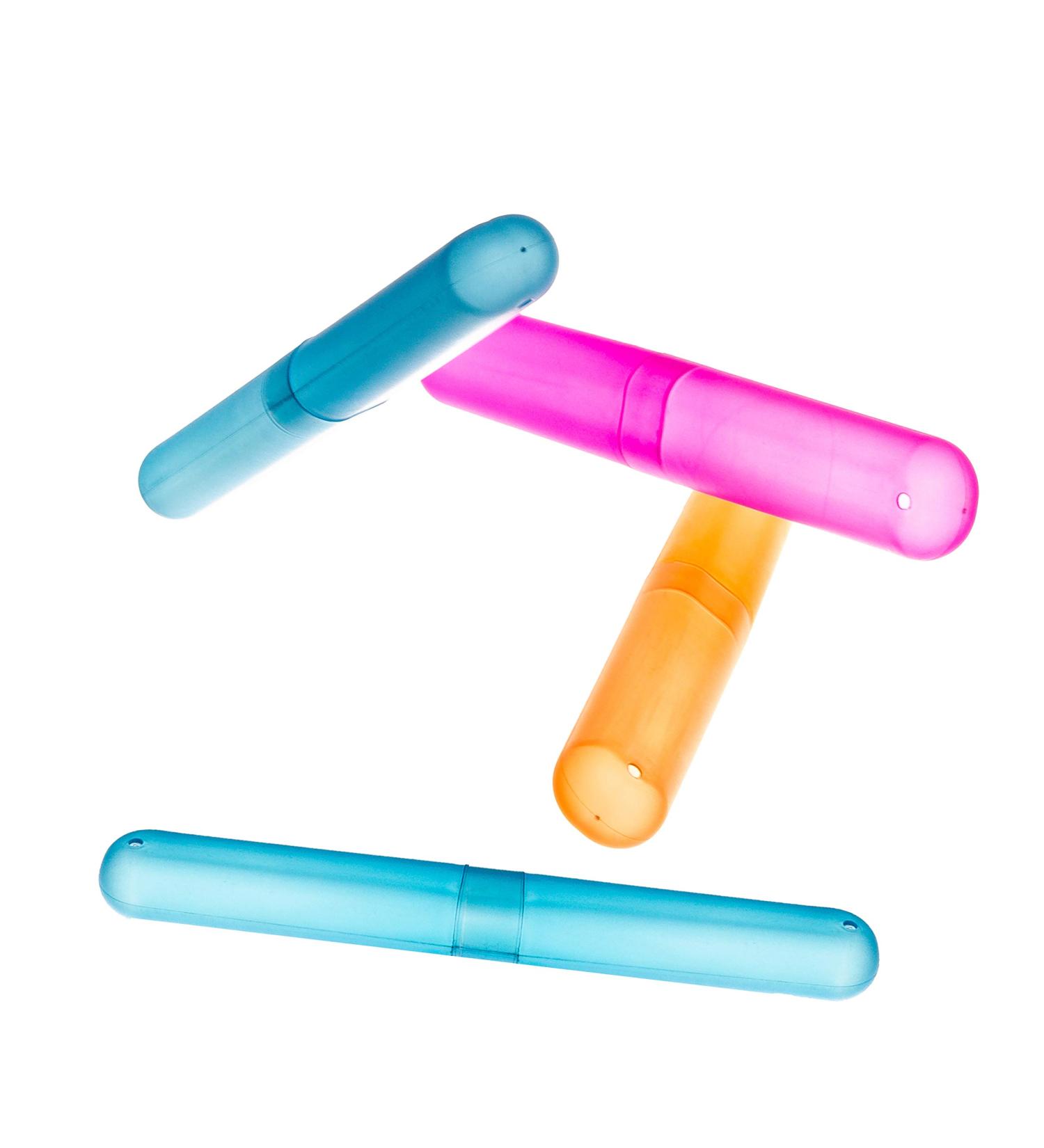 Portable Toothbrush Travel Box - Pack of 4 | Ideal Toothbrush Storage Cases - Buy Online on GoSupps.com