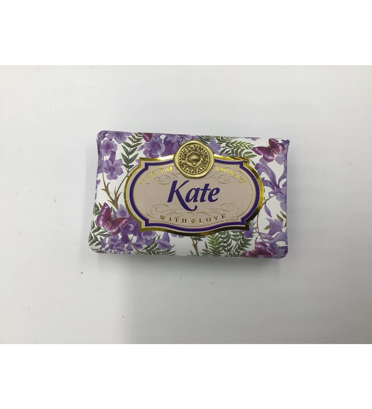 Kate - Gift Soap Bar For Her Birthday Rose Scent Mum Grandmother Cleanser Lather Present Girl
