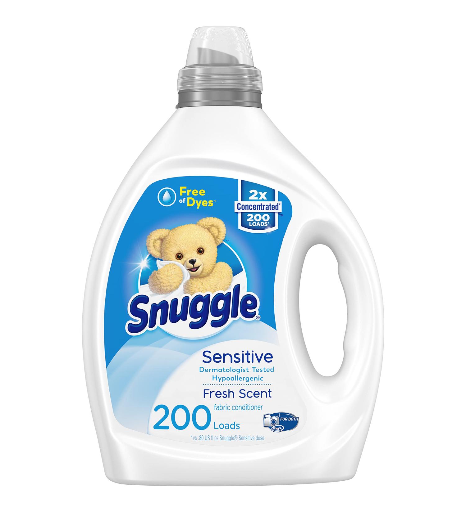 Snuggle Liquid Fabric Softener Dye Free for Sensitive Skin | 2X Concentrated | 200 Loads - Buy Online on GoSupps.com