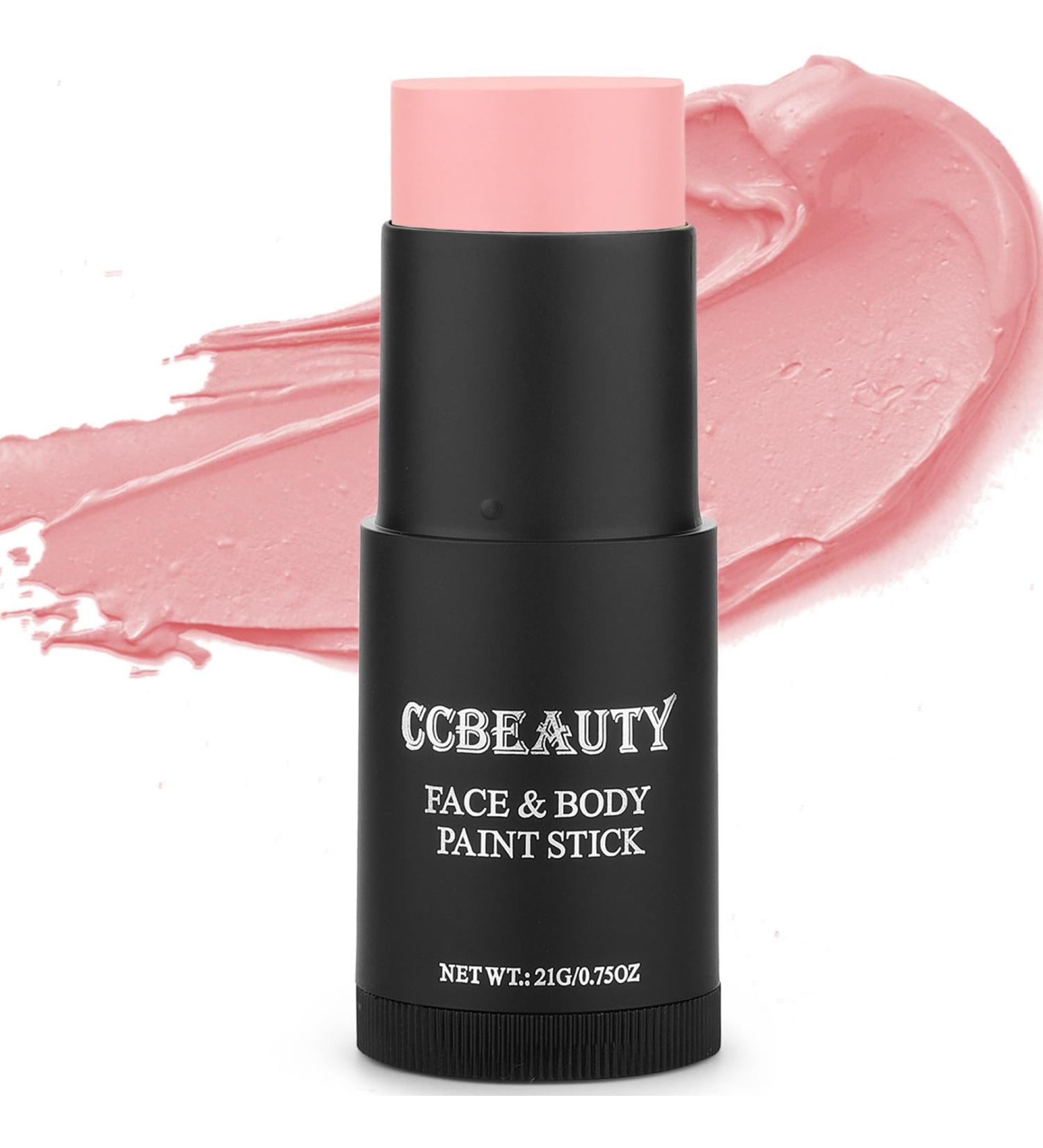 Ccbeauty Baby Pink Body Paint Stick - Creamy Blendable Oil-Based Face Makeup for Halloween & Party Art - Non-Toxic - Buy Online on GoSupps.com