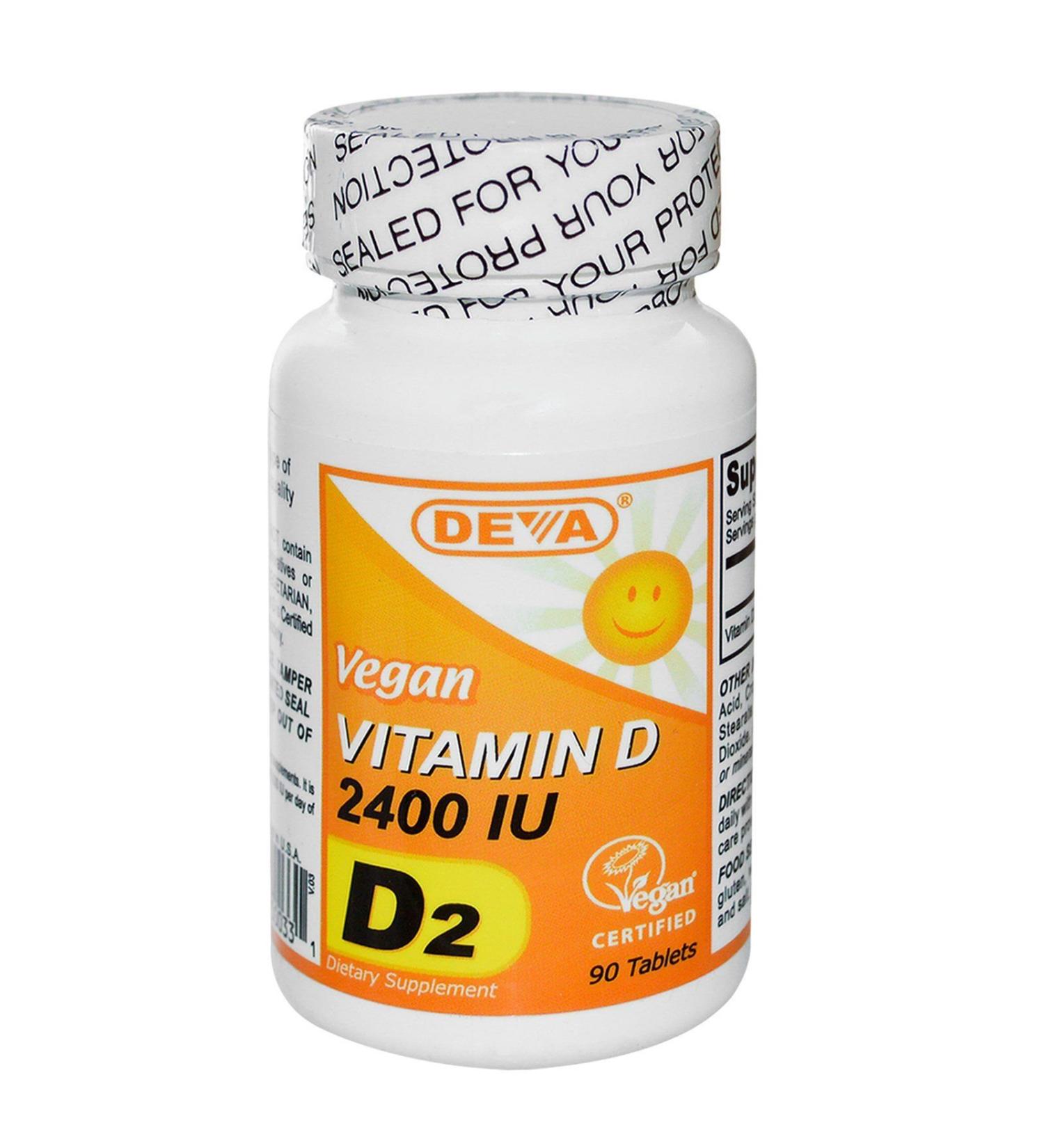 Deva Vegan Vitamins Vitamin D 2400Iu Vegan 90 Tab3