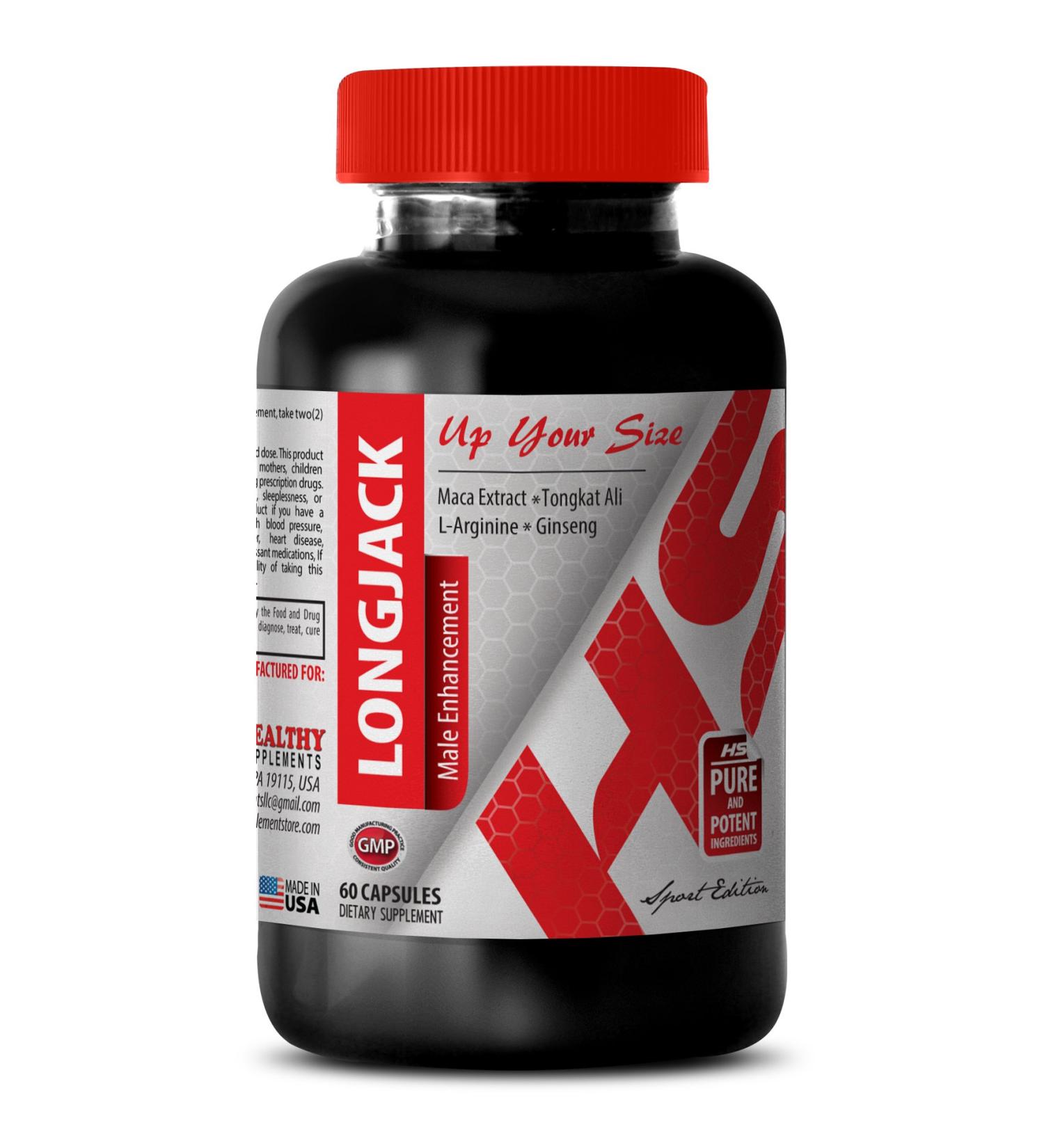 Natural Testosterone Booster & Fat Burner for Men - Longjack Extract 745MG - 60 Capsules - Buy Online on GoSupps.com