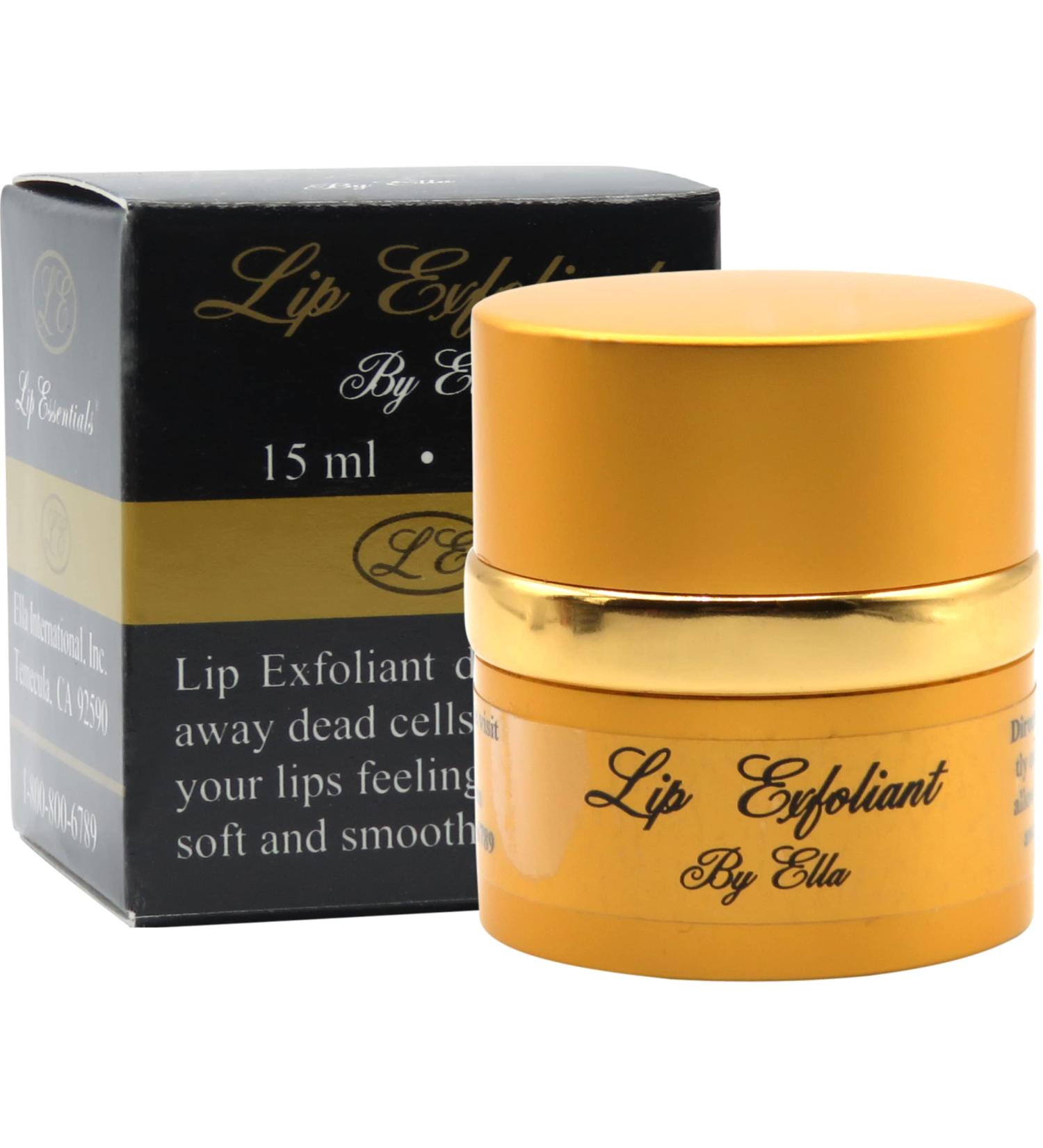 Lip Chic by Ella Lip Exfoliator - Gentle Lip Scrub for Smooth Soft Lips (0.5 oz / 15 ml) - Buy Online on GoSupps.com