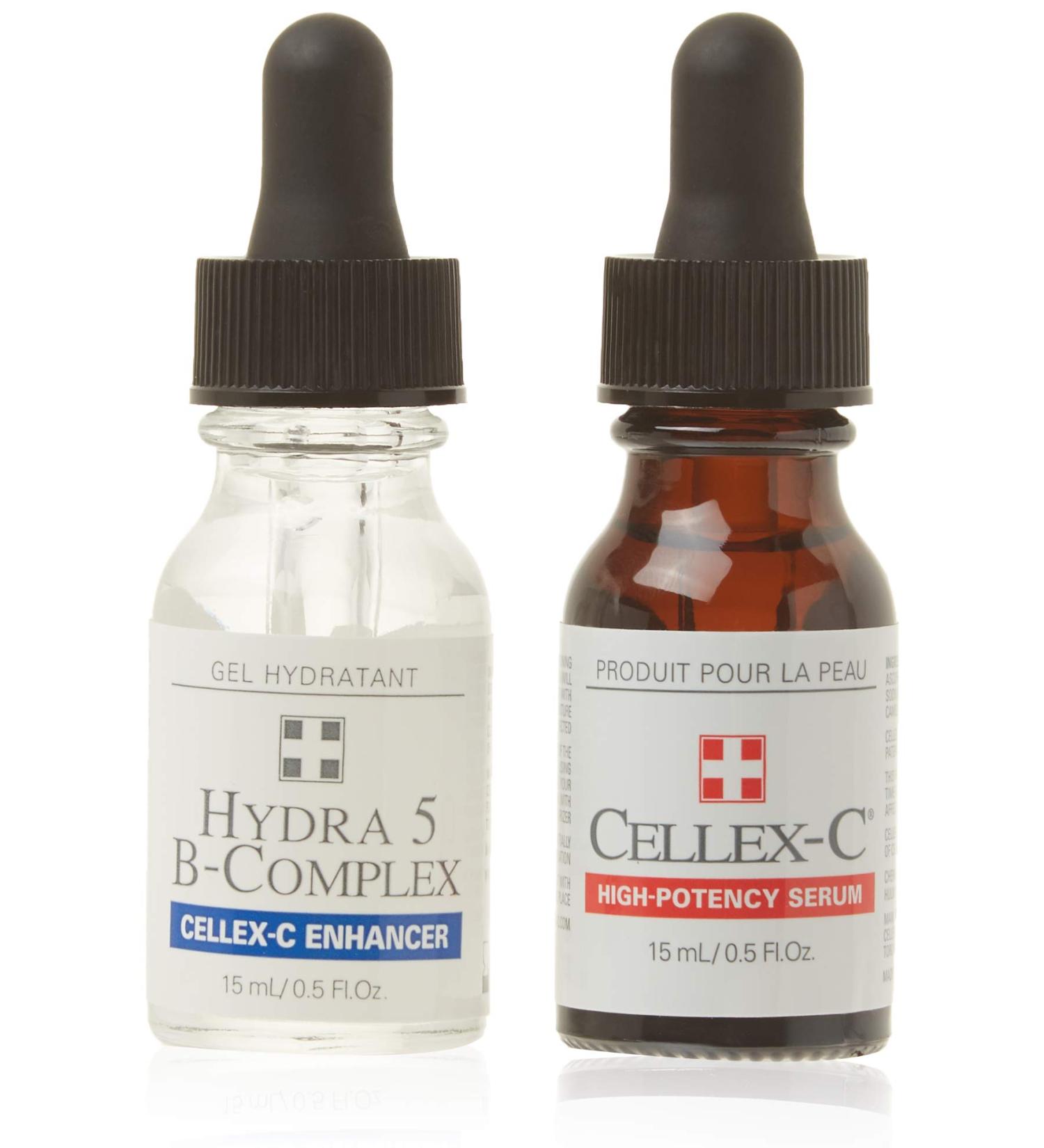 Cellex-C 2-Step Starter Kit | High Potency Serum & Hydra 5 B-Complex for Radiant Skin - Shop Internationally - Buy Online on GoSupps.com