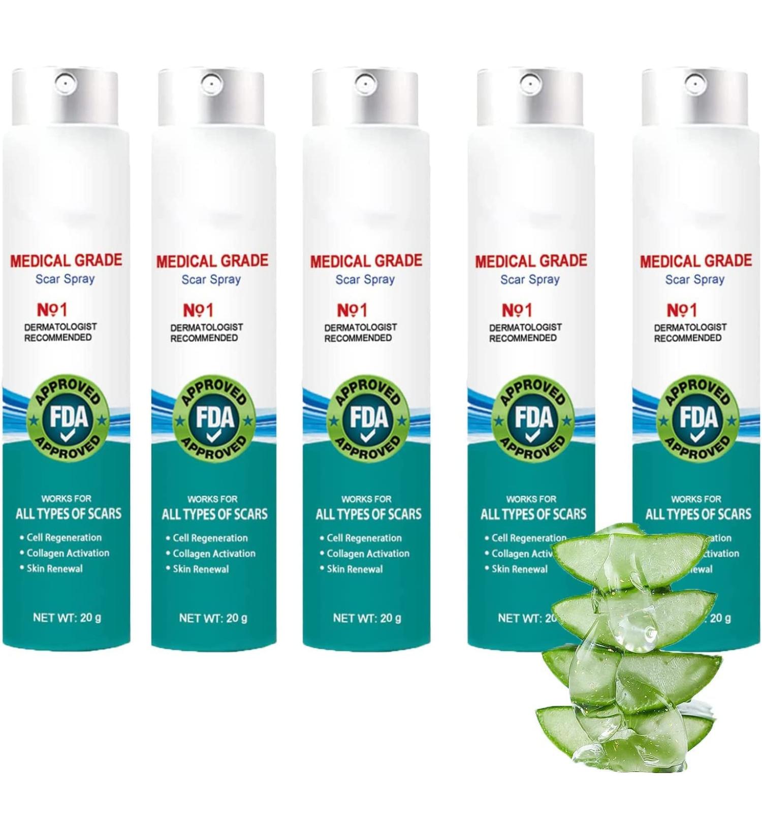 Advanced Scar Remover - Fade Dark Acne, Surgical Scars, Stretch Marks - Gentle Care for Prone Skin (5 PCS) - Buy Online on GoSupps.com