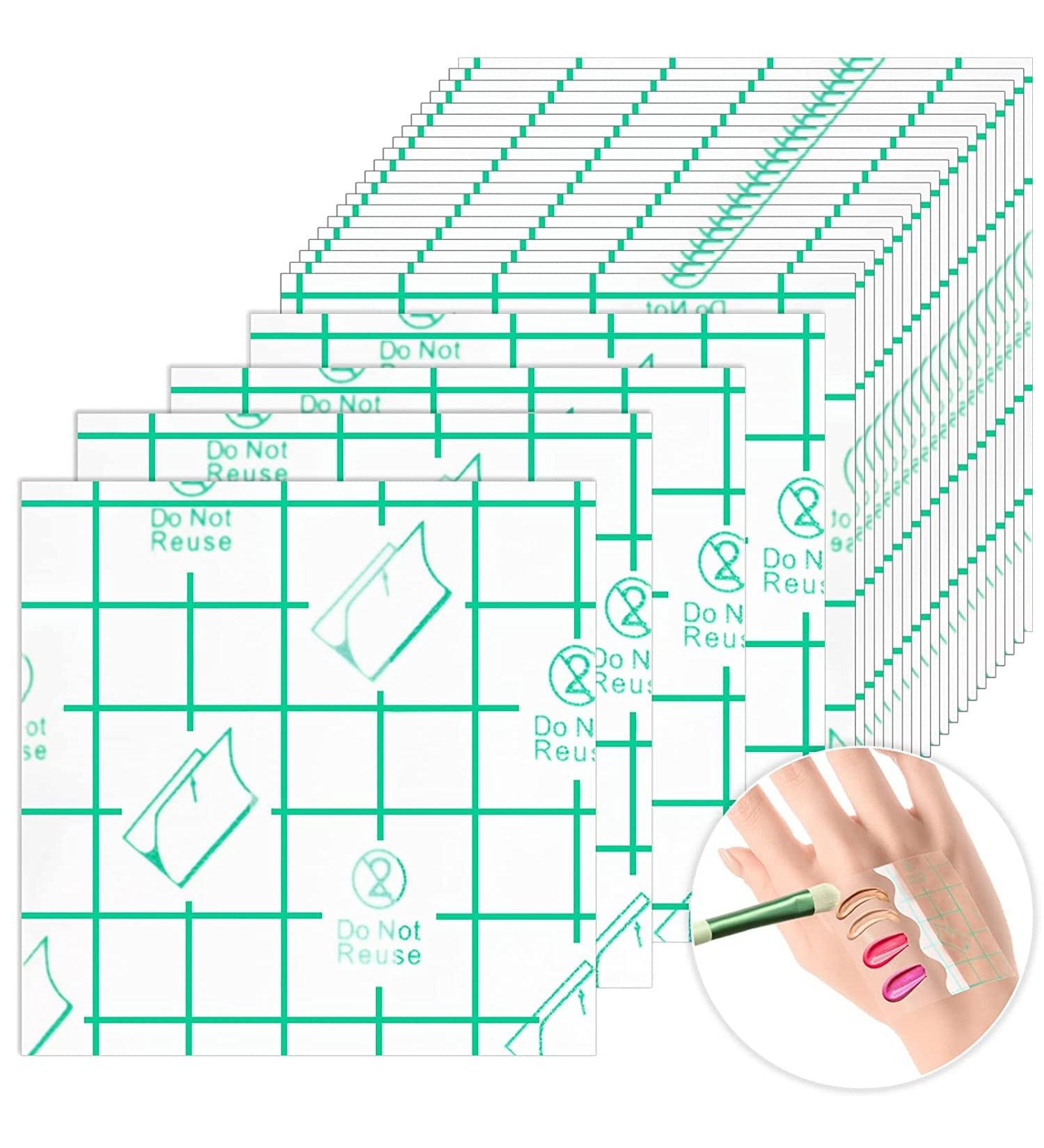 50Pcs Hand Makeup Palette Disposable Clear Mixing Palettes PU Cosmetic Makeup Palettes patches for Every Makeup Artist (2.4 x 2.4 Inch) 2.4 x 2.4 Inch Transparent - Buy Online on GoSupps.com