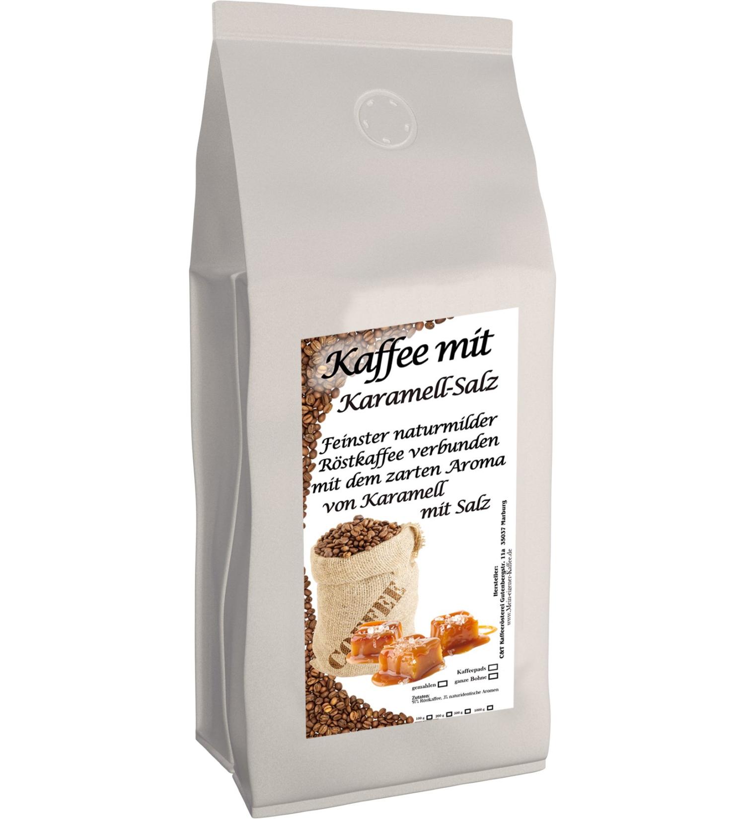 C&T Aroma Flavored Coffee Ground - Salty Caramel 1000g | Premium Private Roaster | Buy Internationally - Buy Online on GoSupps.com
