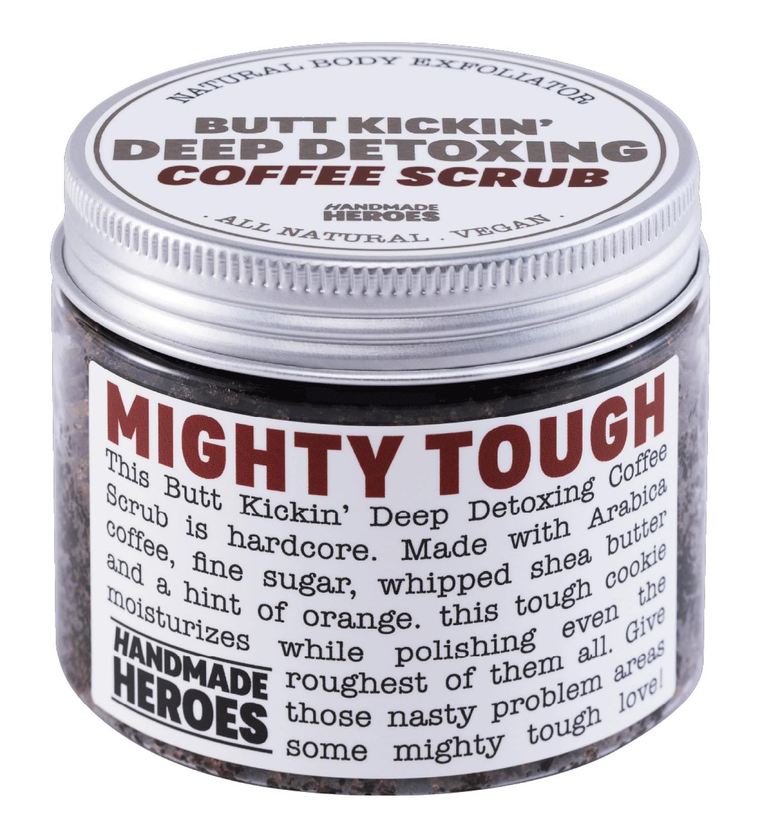 Natural Coffee Scrub for Feet & Body - Exfoliator with Vitamin E & Orange Peel | Handmade Heroes - Buy Online on GoSupps.com