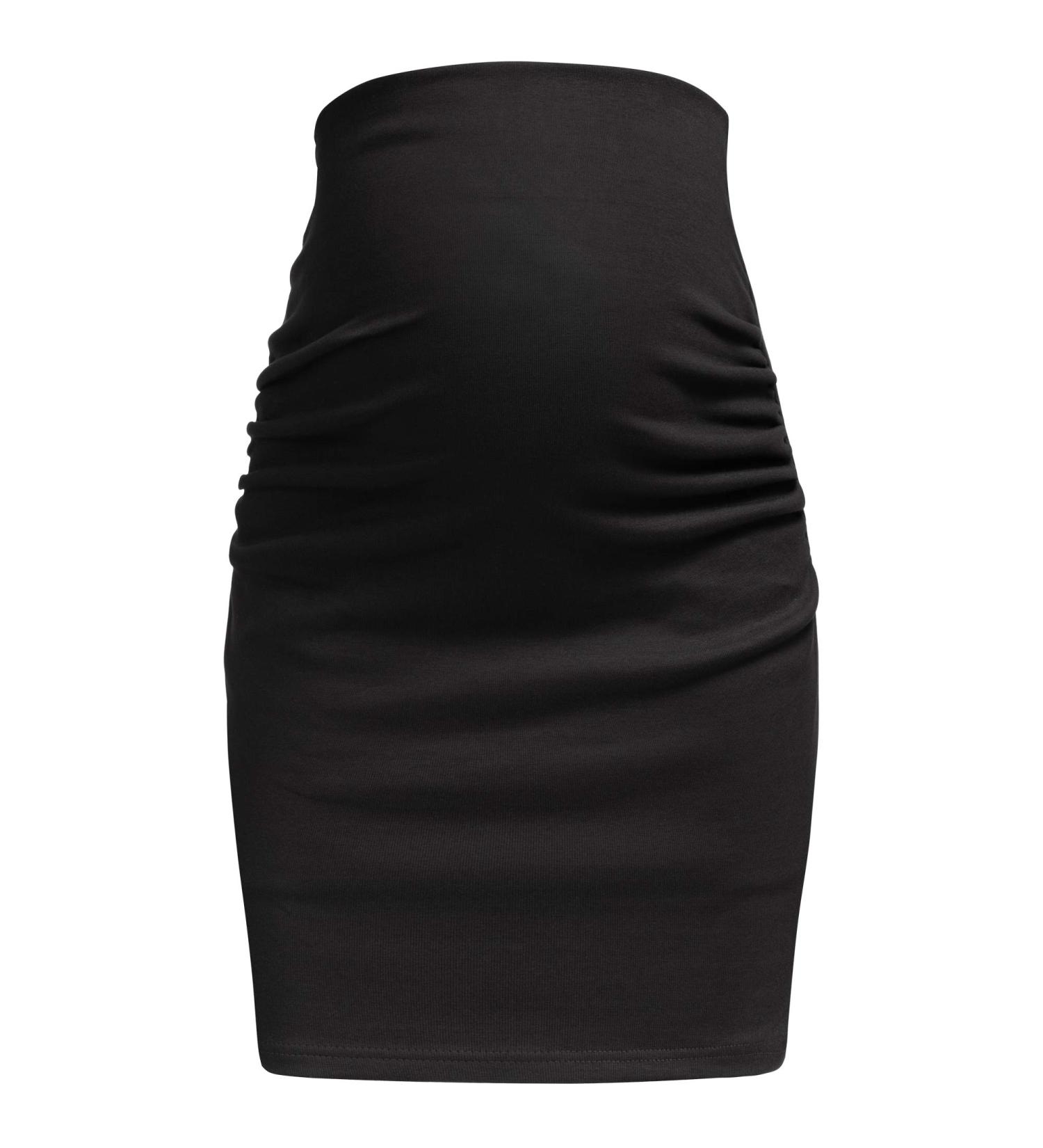 Herzmutter Maternity Skirt XL Black - Mini Length Pencil Skirt - Cotton - Double Layer Belly Panel - 6500_6600 - Buy Online on GoSupps.com
