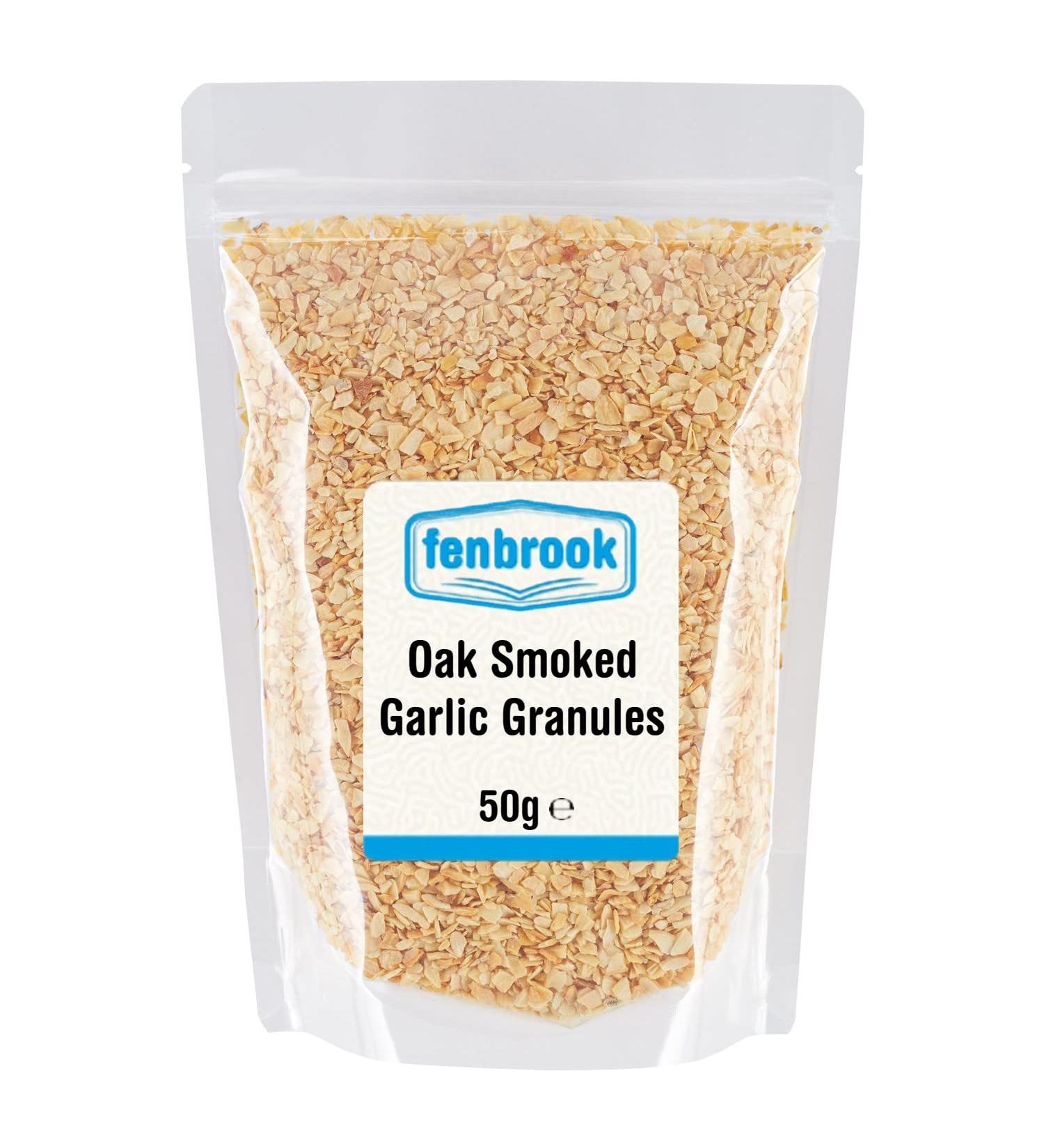 Oak Smoked Garlic Granules 50g by Fenbrook