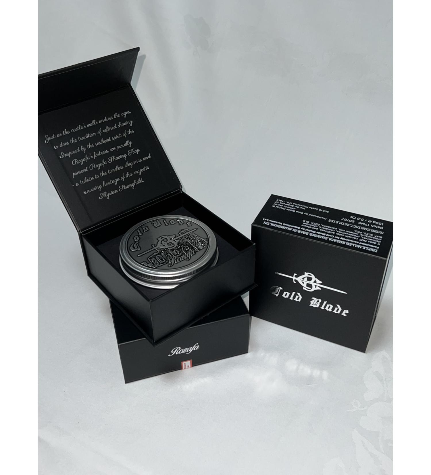 Rozafa Shaving Soap 150g | Artisanal Triple Milled Soap Made in Italy - Perfect for Sensitive Skin with Essential Oils & Natural Extracts - Buy Online on GoSupps.com