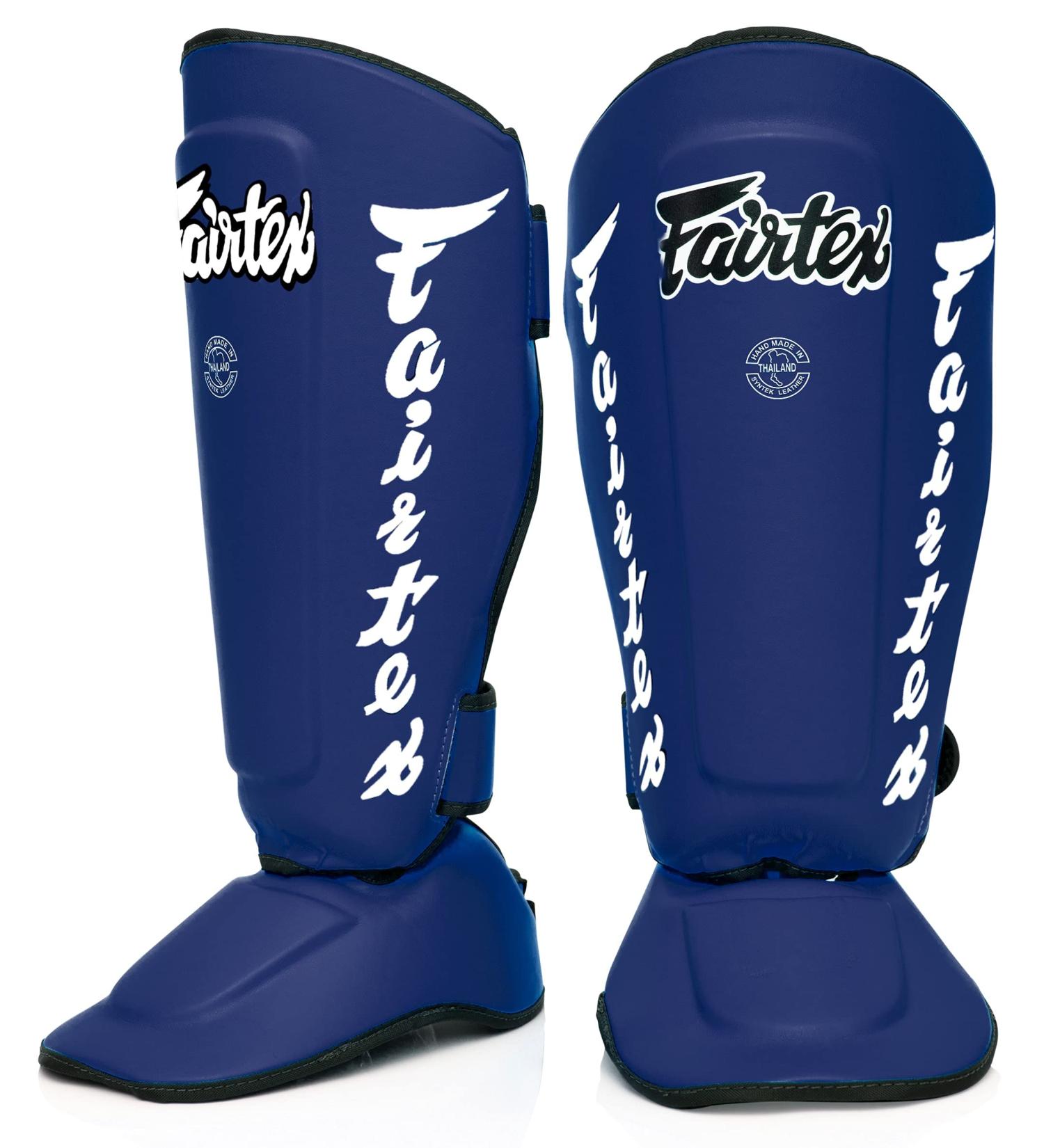 Fairtex Muay Thai Shin Guards SP7 Black - Medium Size for Muay Thai MMA K1 - Buy Online on GoSupps.com