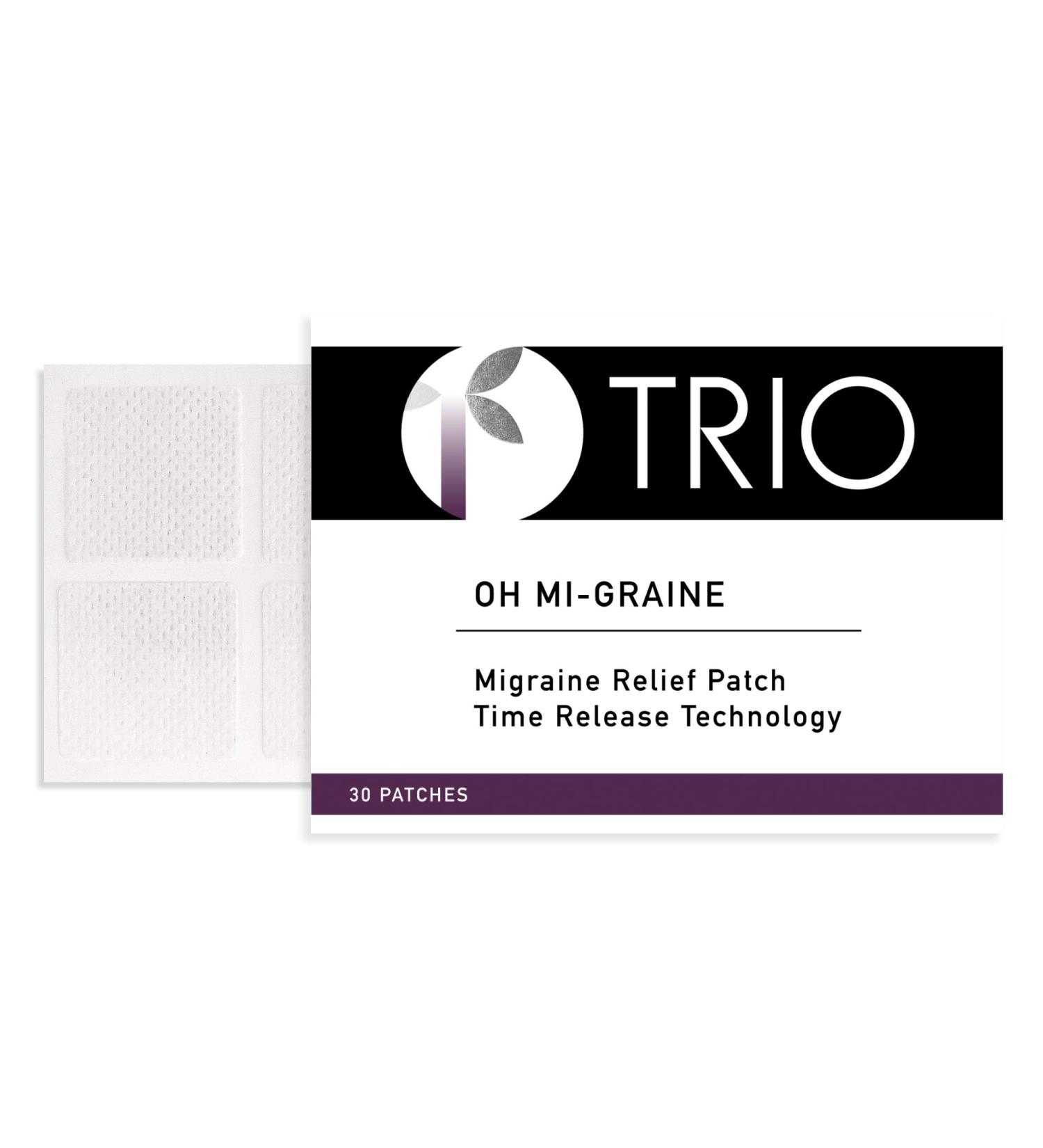 Trio Oh-Mi-graine Migraine Relief Patch - Fast and Effective Pain Relief - Buy Online on GoSupps.com