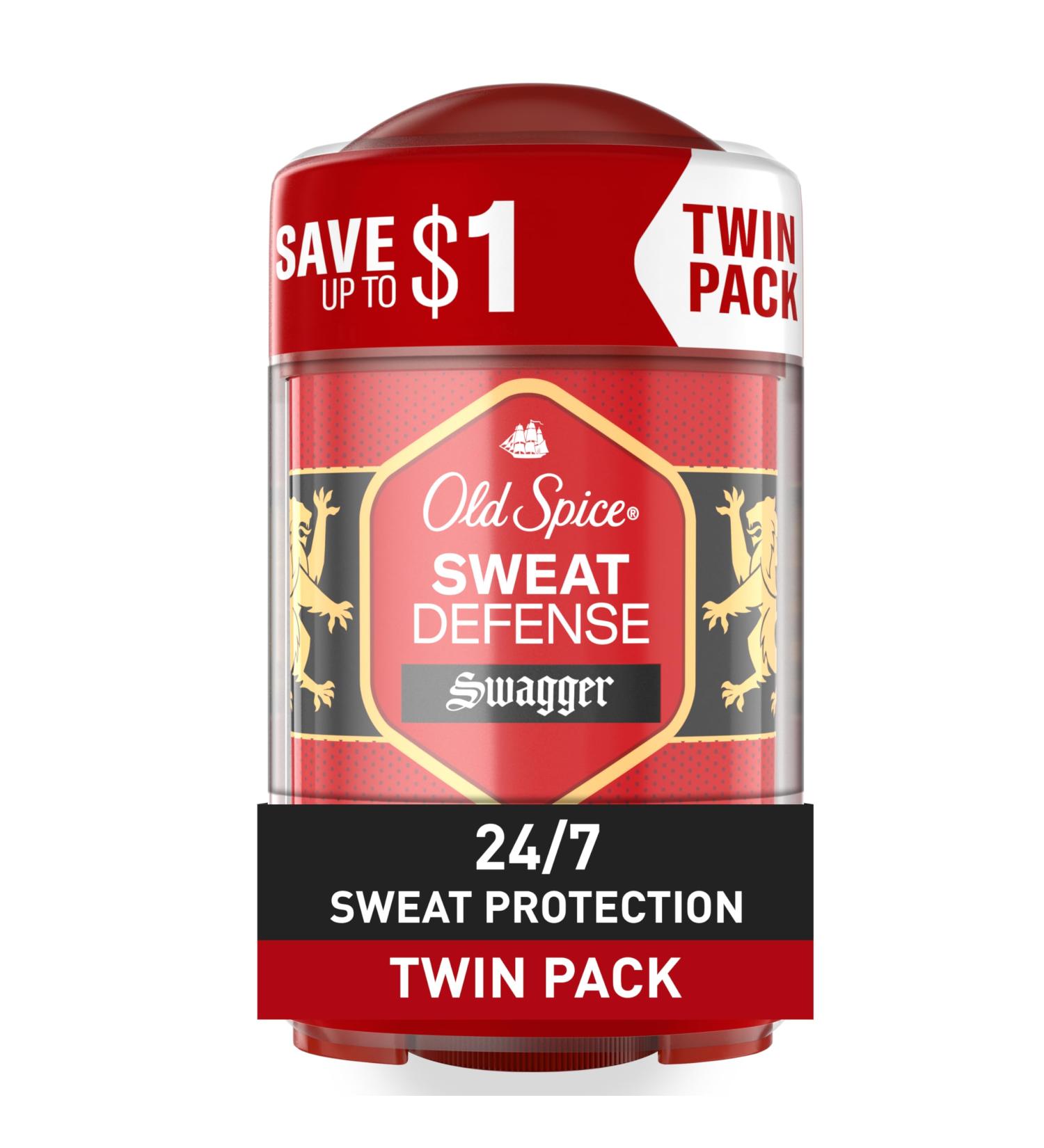 Old Spice Antiperspirant and Deodorant for Men 24/7 Sweat and Odor Protection Soft Solid Swagger with Cedarwood Scent 2.6 oz (Pack of 2) - Buy Online on GoSupps.com