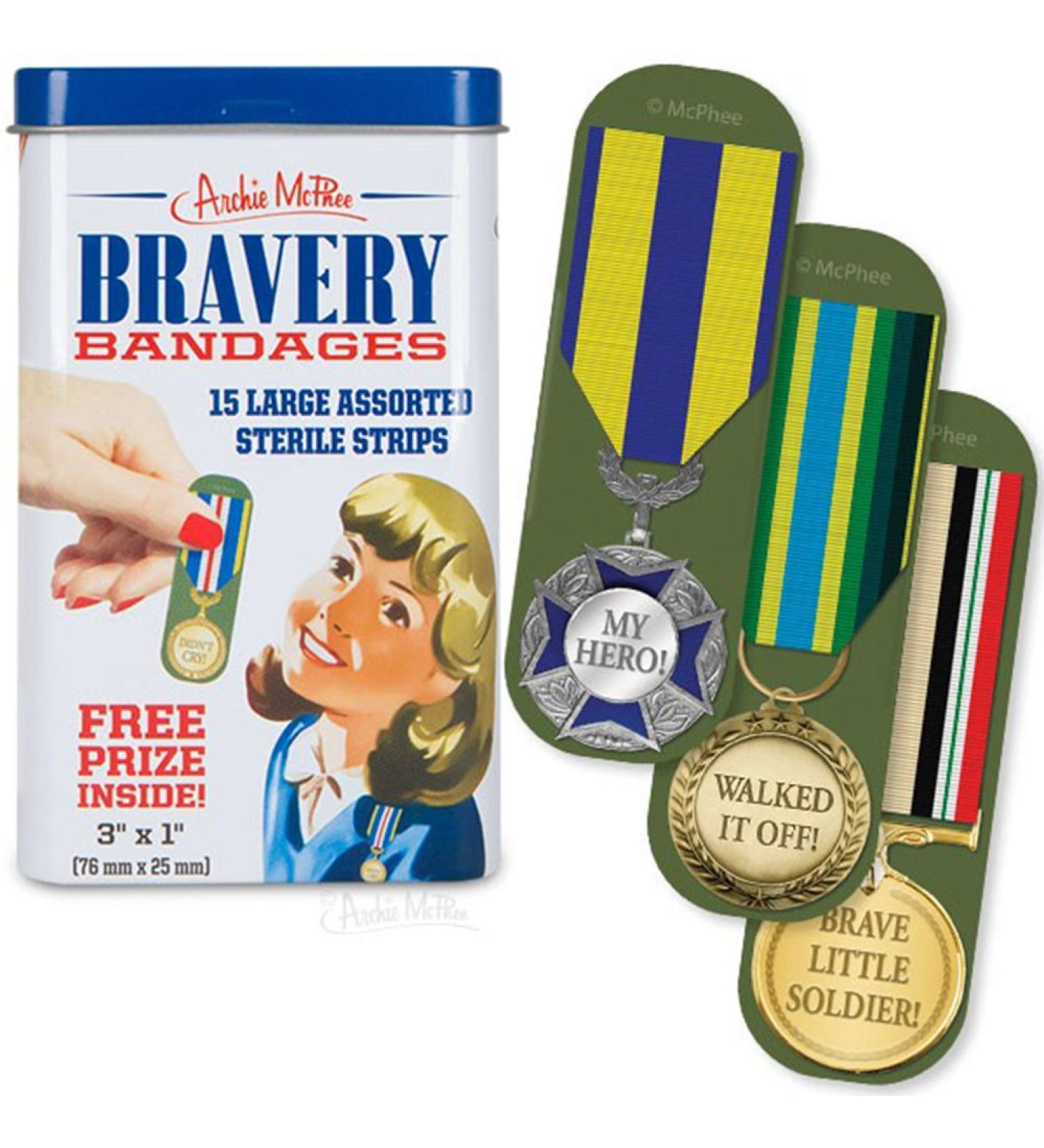 Adhesive Bandages 15 ct Tin w/Free Prize.
