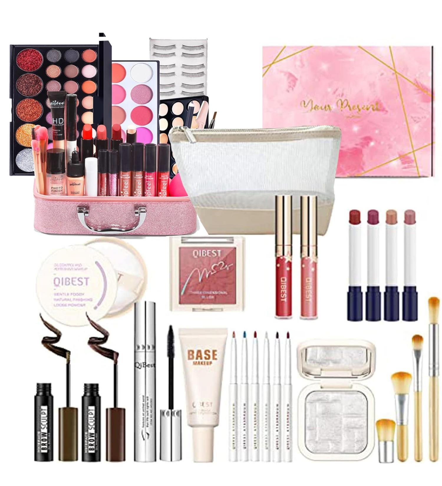 Chseo Makeup Set: Complete Cosmetics Gift Set for Face Eyes & Lips - Includes Lip Gloss Eyeshadow Concealer Palette & More - Buy Online on GoSupps.com