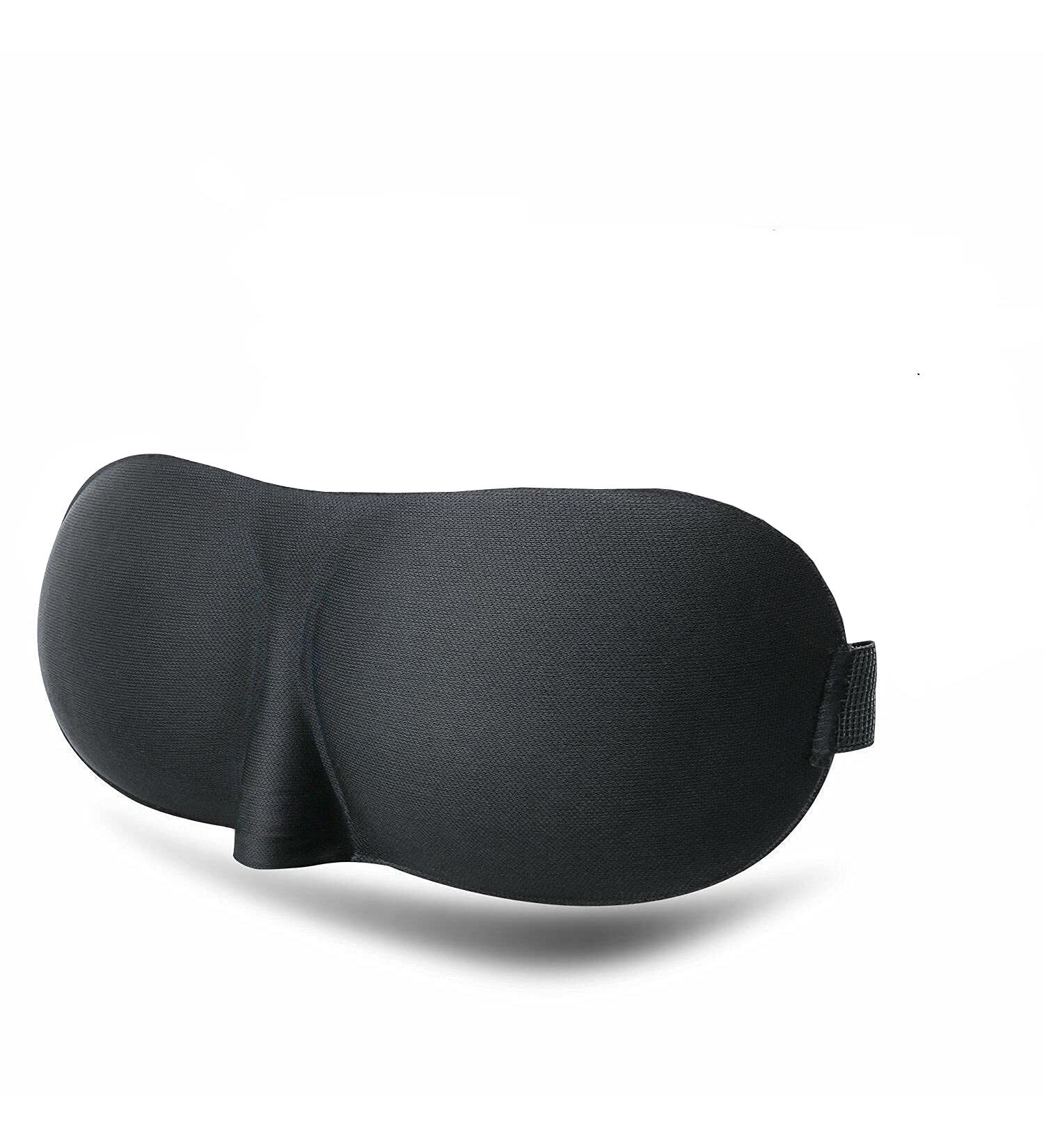 BE SAFE Forever Silk Sleeping Eye Mask - Travel & Sleep Blind Fold Cover for Men & Women - Black - Buy Online on GoSupps.com