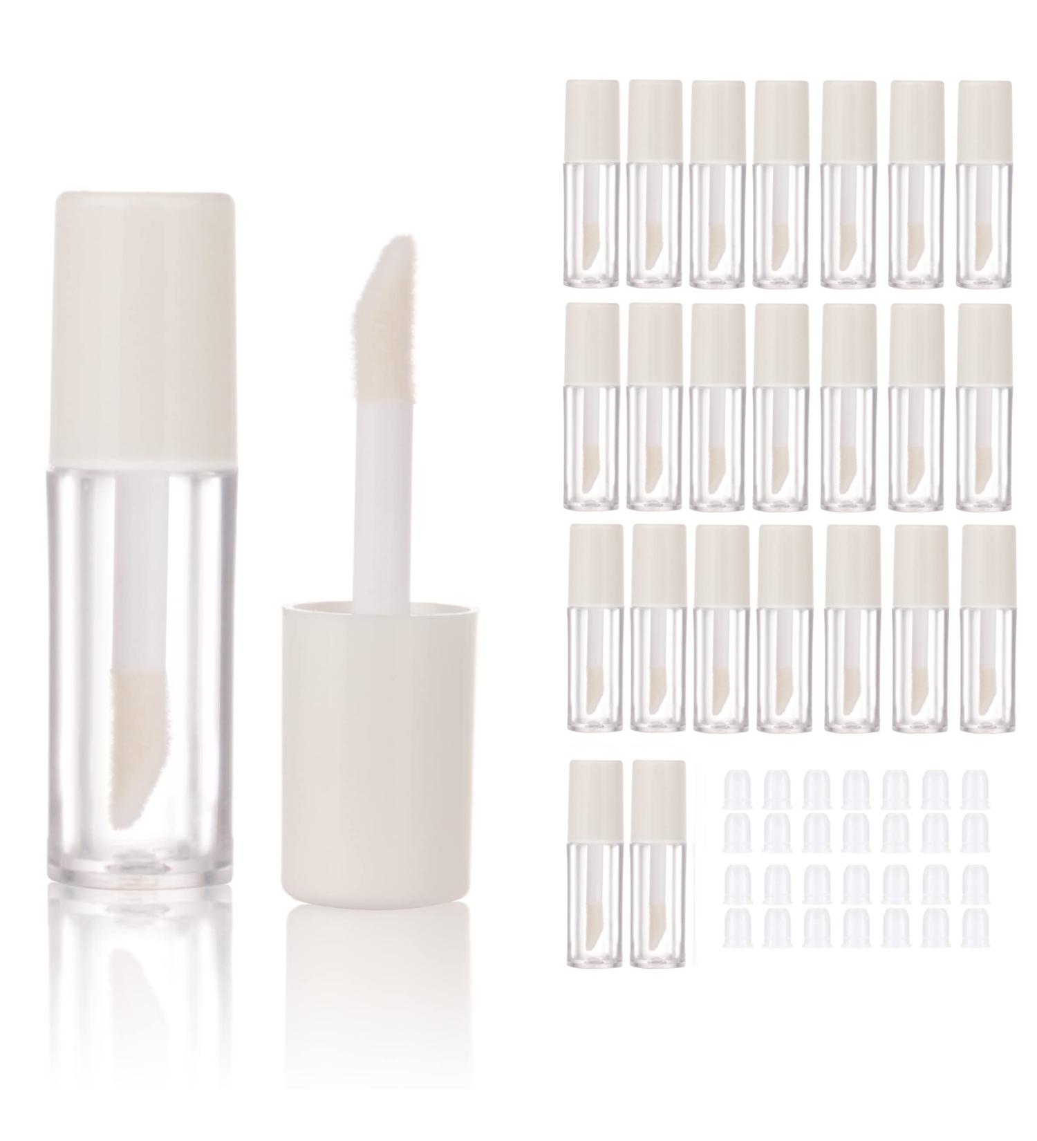 26pcs Empty White 0.8ml Mini Lip Gloss Tubes - DIY Lipgloss Containers for Sample Sack Lip Oil - COSIDEA - Buy Online on GoSupps.com