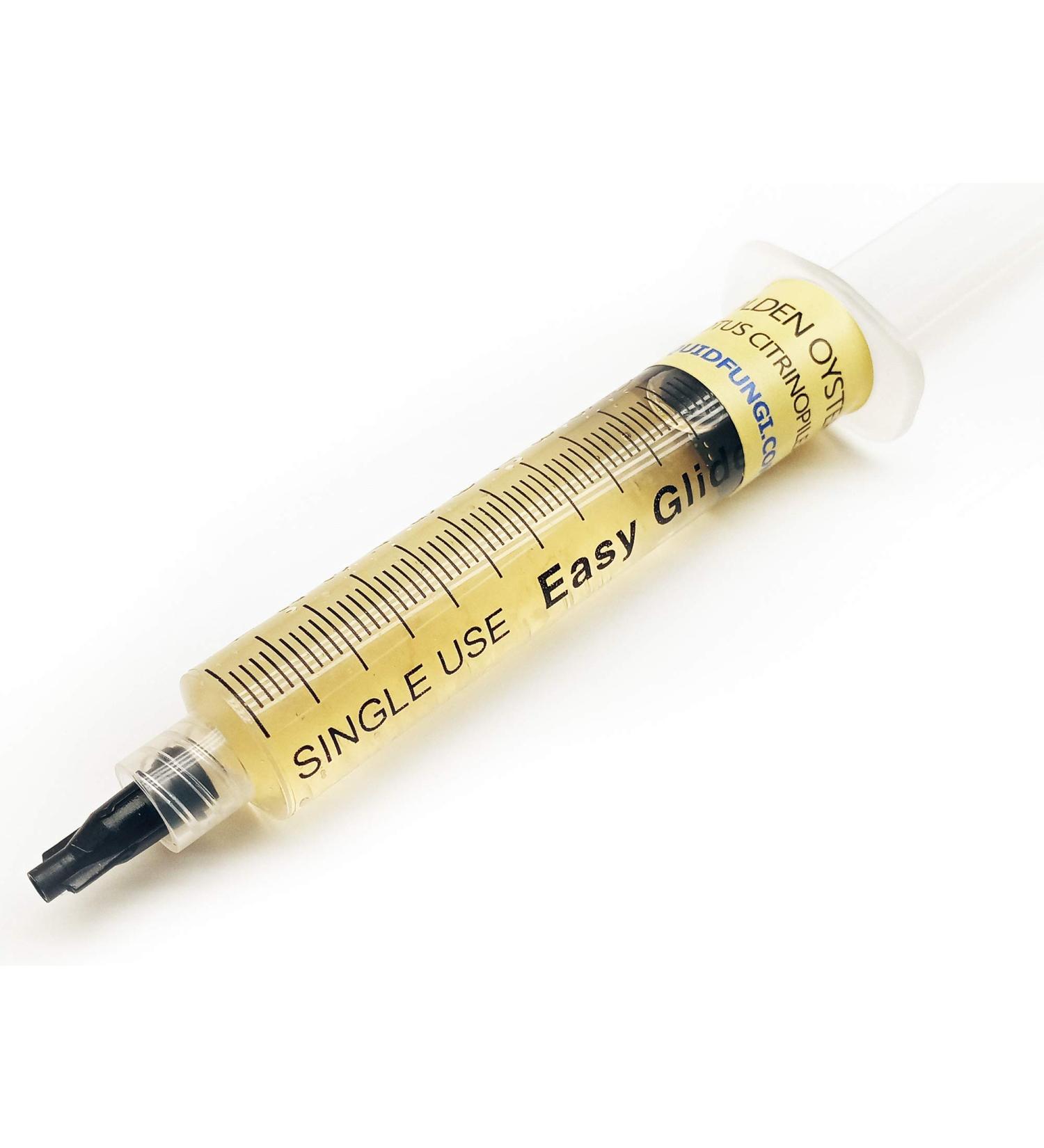 Golden Oyster Mushroom (Pleurotus citrinopileatus) Liquid Culture for Mushroom Cultivation on Grain or Agar - Buy Online on GoSupps.com