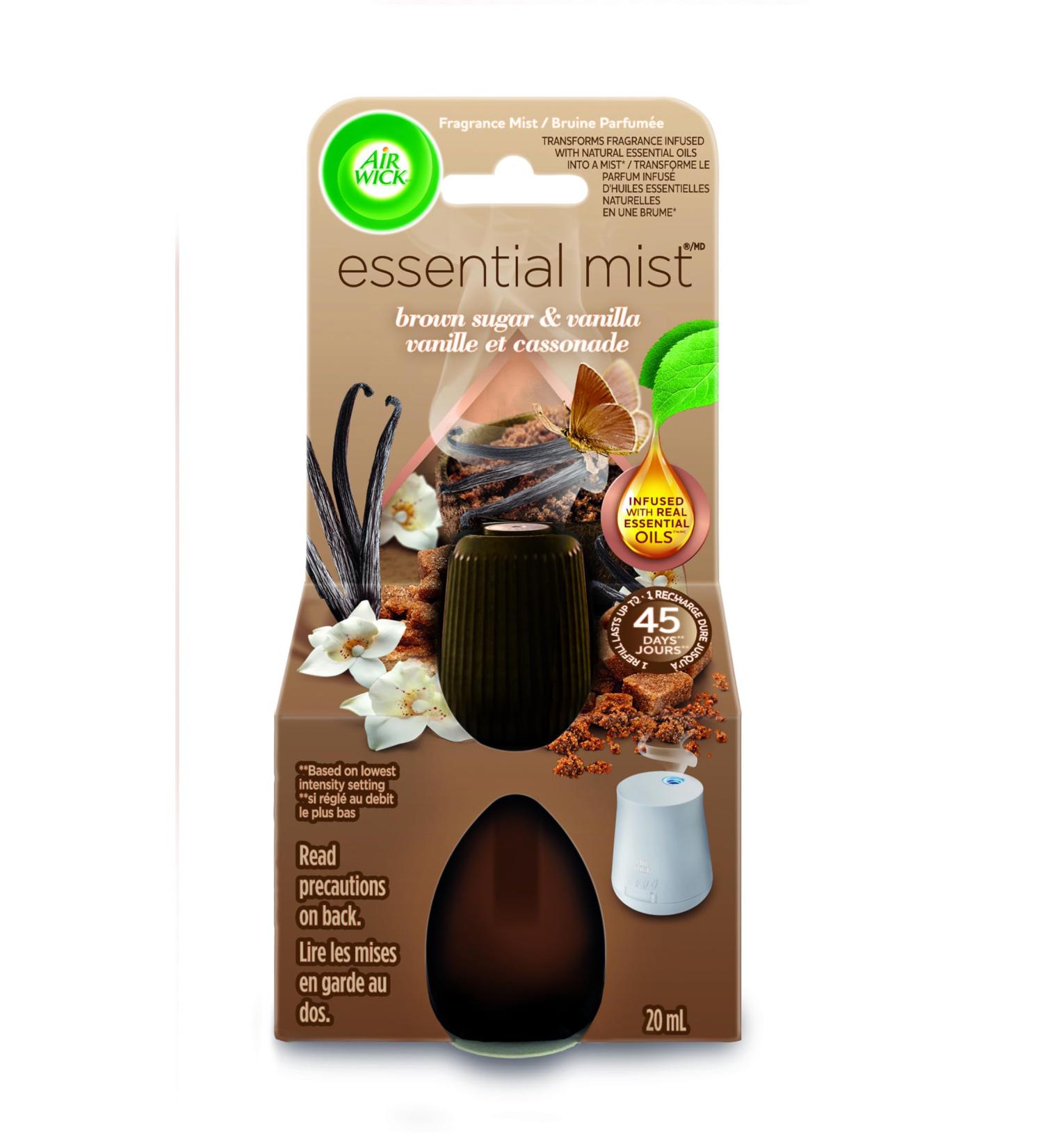 Airwick Essential Mist Fragrance Oil Diffuser Refill Vanilla & Pink Papaya Infused With Real Essential Oils (1x20 mL) - Buy Online on GoSupps.com