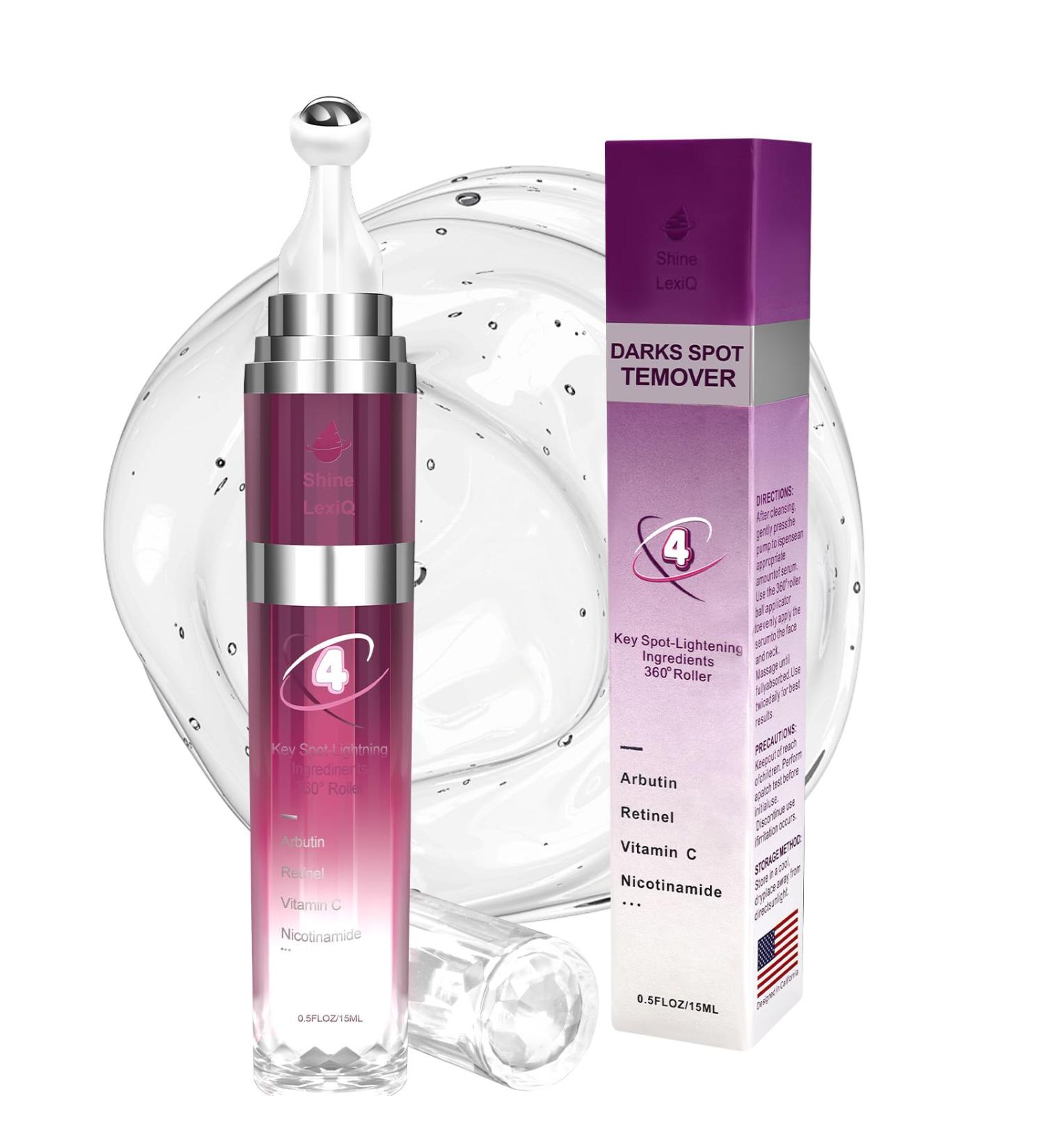 Dark Spot Remover for Face with 360 Roller Massage Ball Dark Spot Corrector Serum for face Fade Sun Spot Age Spot Brown Spot for All Skin Types 0.7 fl. oz - Buy Online on GoSupps.com