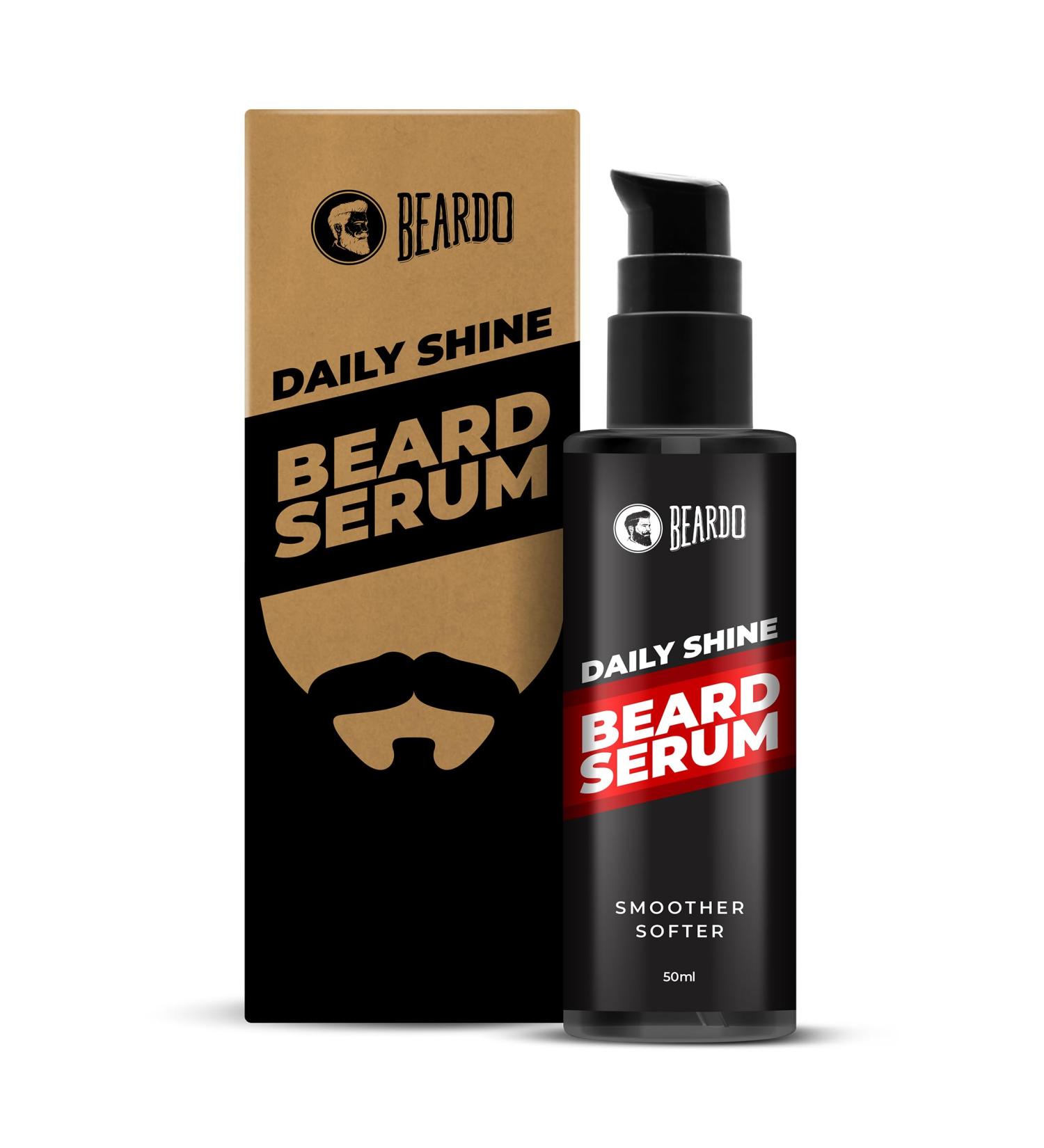 Beardo Beard Serum for Men - 1.69 oz | Nourishing & Shine-Enhancing Daily Beard Serum | Softens Rough Beards | Non-Sticky Formula - Buy Online on GoSupps.com