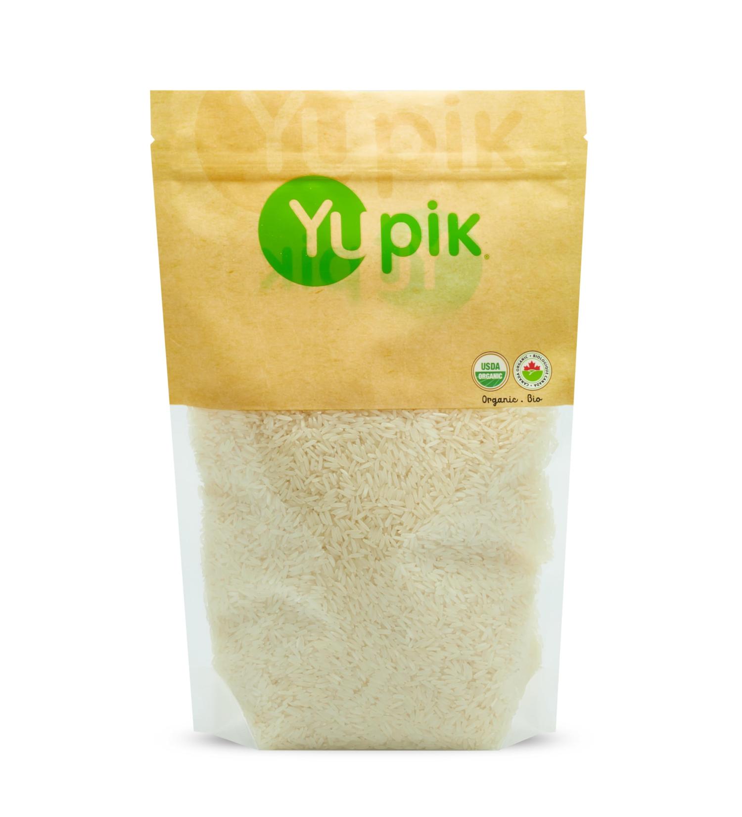 Yupik Organic White Jasmine Rice Long Grains 1 kg Non-GMO Vegan Gluten-Free Kosher Wheat-Free Salt-Free Easy Preparation Ideal for Recipes Side Dishes Salads & More 1 kg (Pack of 1) - Buy Online on GoSupps.com