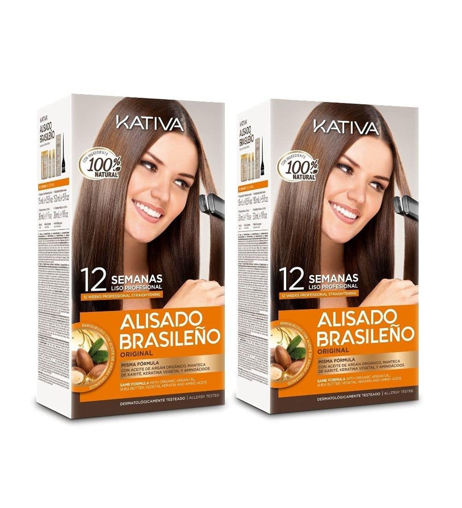 Kativa Keratin and Argan Oil Brazilian Smoothing Set 2 x 150 ml