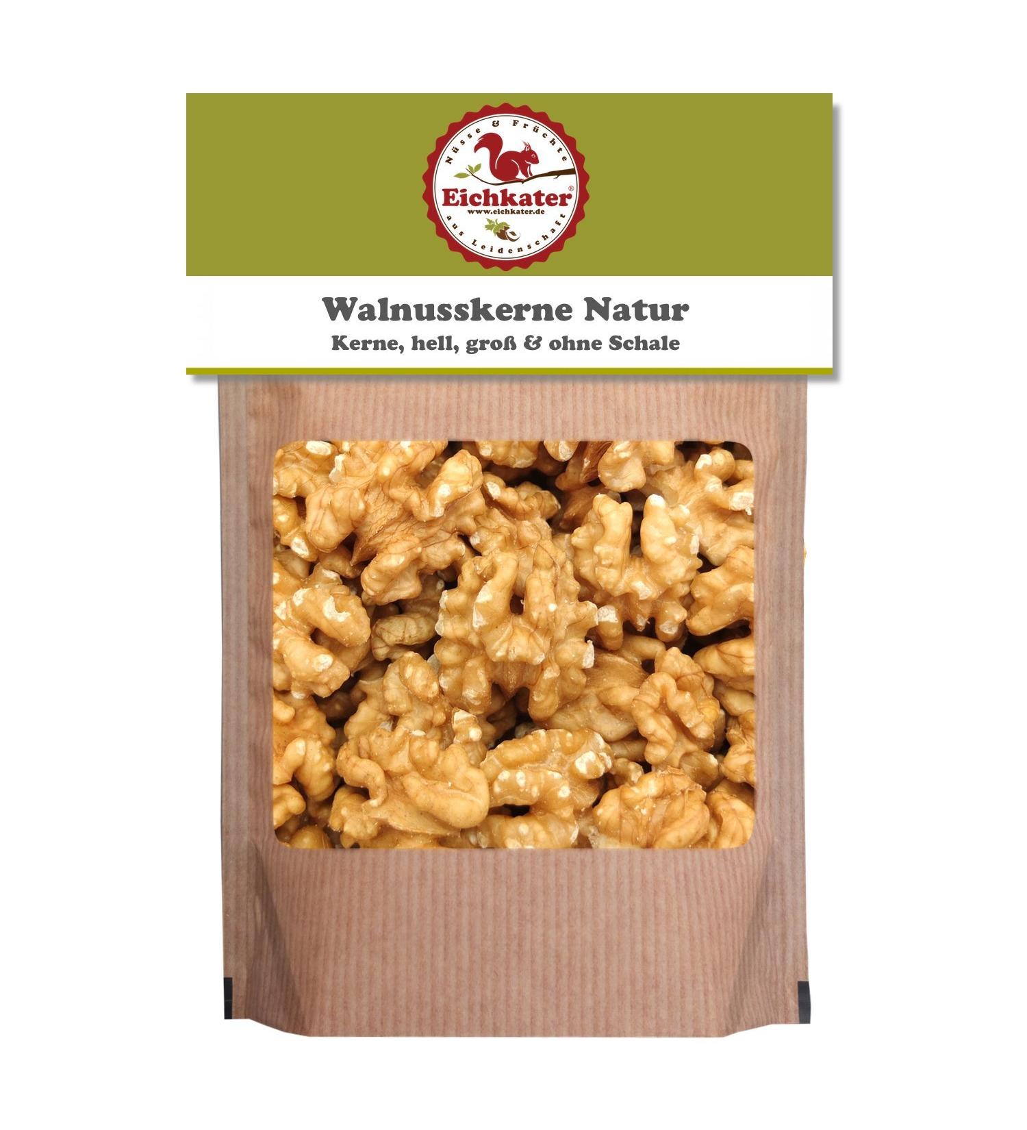 Eichkater Walnuts Light Large Kernels 1x185g - Crunchy Fresh Quality for Baking & Snacking | International Shipping Available - Buy Online on GoSupps.com