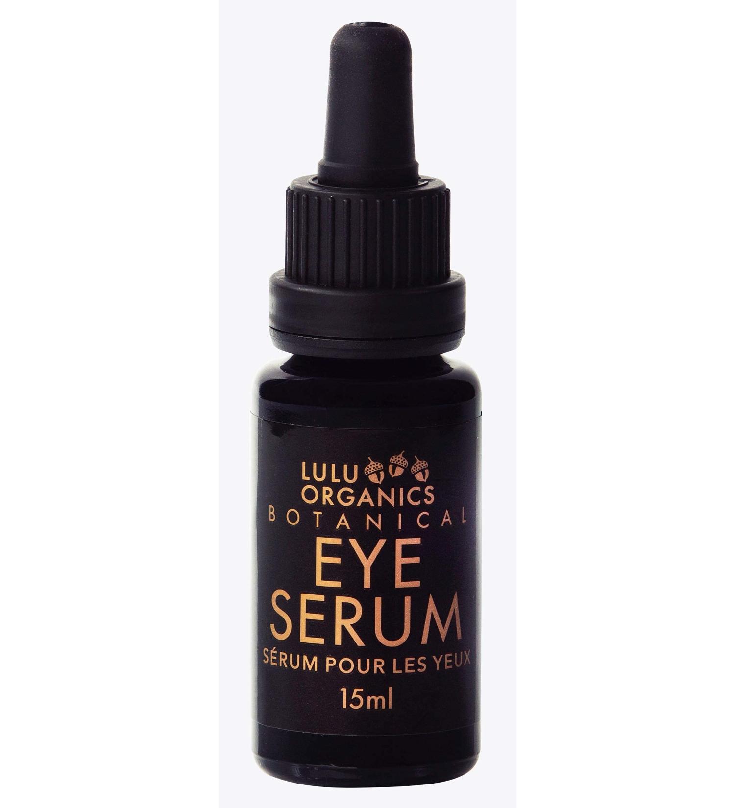 Lulu Organics Botanical Eye Serum - Puffy Eyes & Dark Circles Treatment | Dark Circle Remover - Vegan & Natural 15ml - Buy Online on GoSupps.com