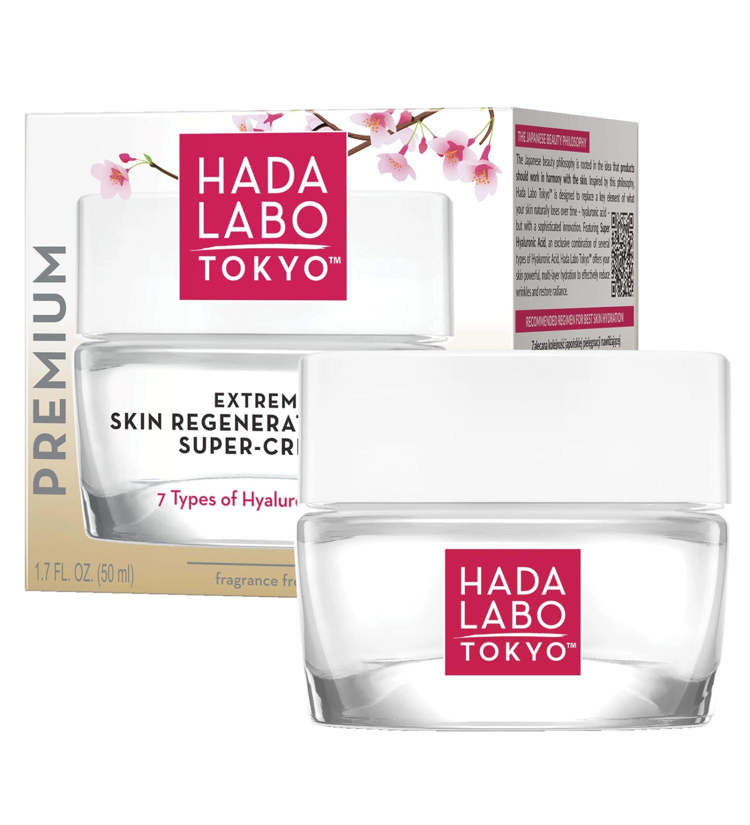 Hada Labo Tokyo Premium Nachtcreme Anti aging Moisturizer face mit hyaluronic acid - Buy Online on GoSupps.com