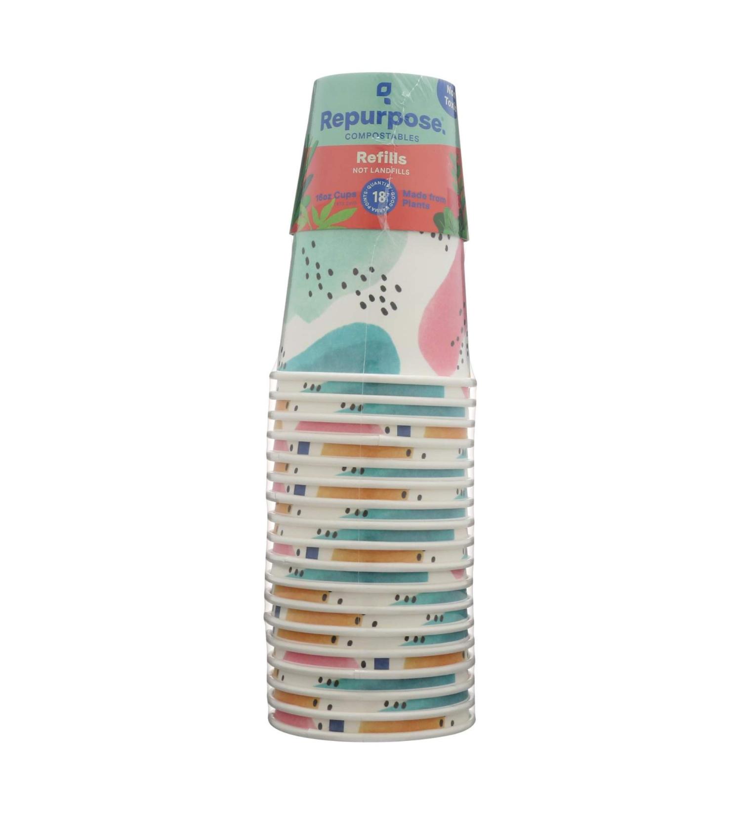 Repurpose, Eco-Tall Hot Cups 16 Ounce, 18 Count