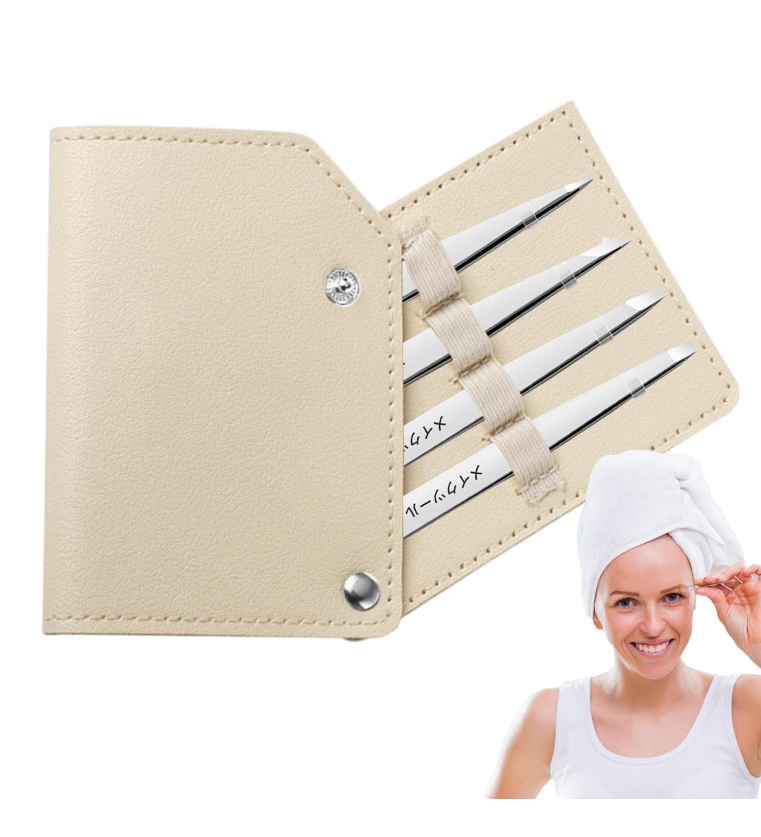 Buy Best Eyebrow Tweezers & Hair Cutting Set | Precision Metal Tweezers for Fine Hairs - Perfect for Beauty Enthusiasts | International Shipping - Buy Online on GoSupps.com