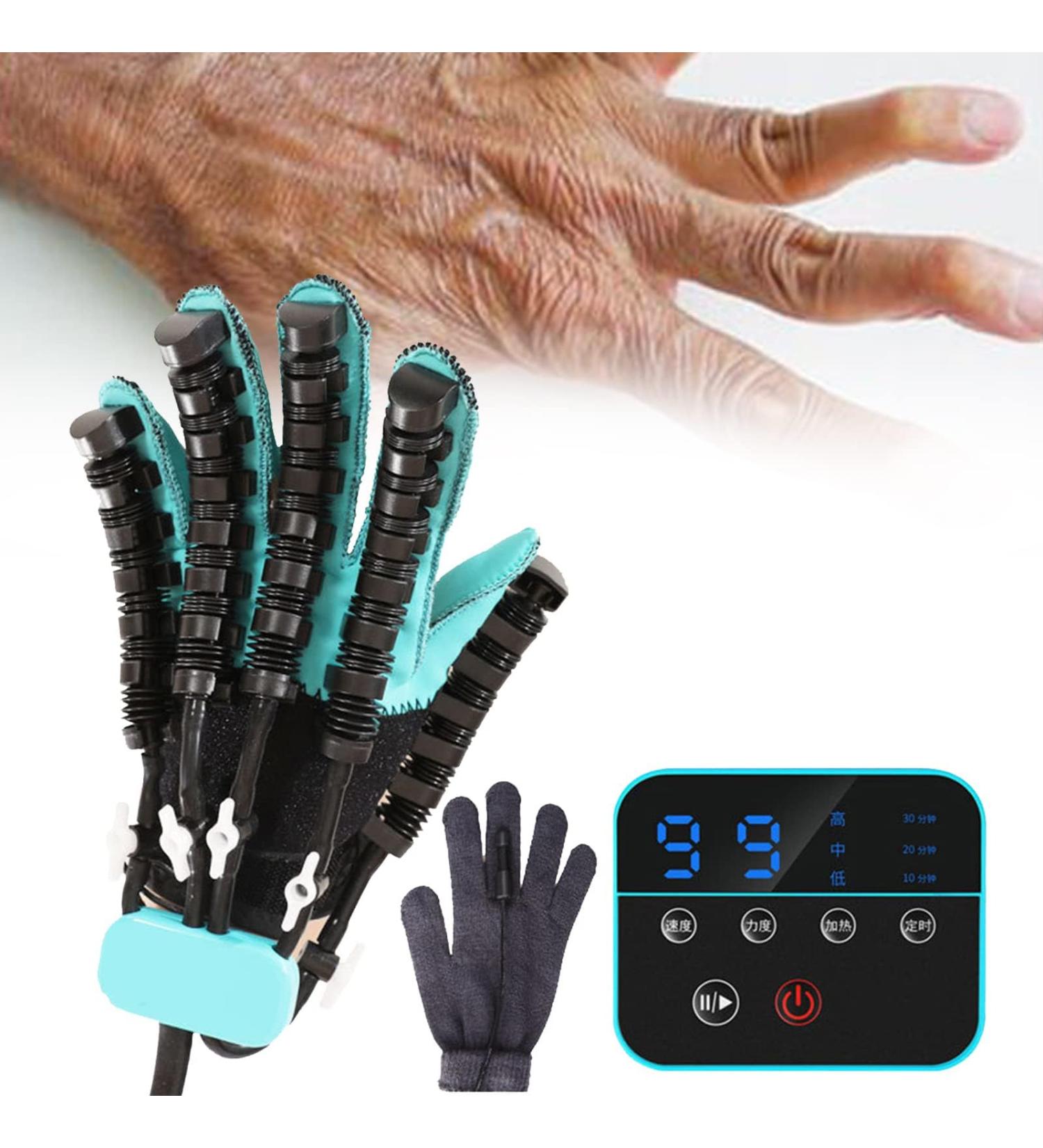 Rehabilitation Robot Gloves for Hand Recovery | Electric Finger Training Device | Hemiplegia Rehab Exerciser | Adjustable Strength & Temperature | Size LEFT L - Buy Online on GoSupps.com