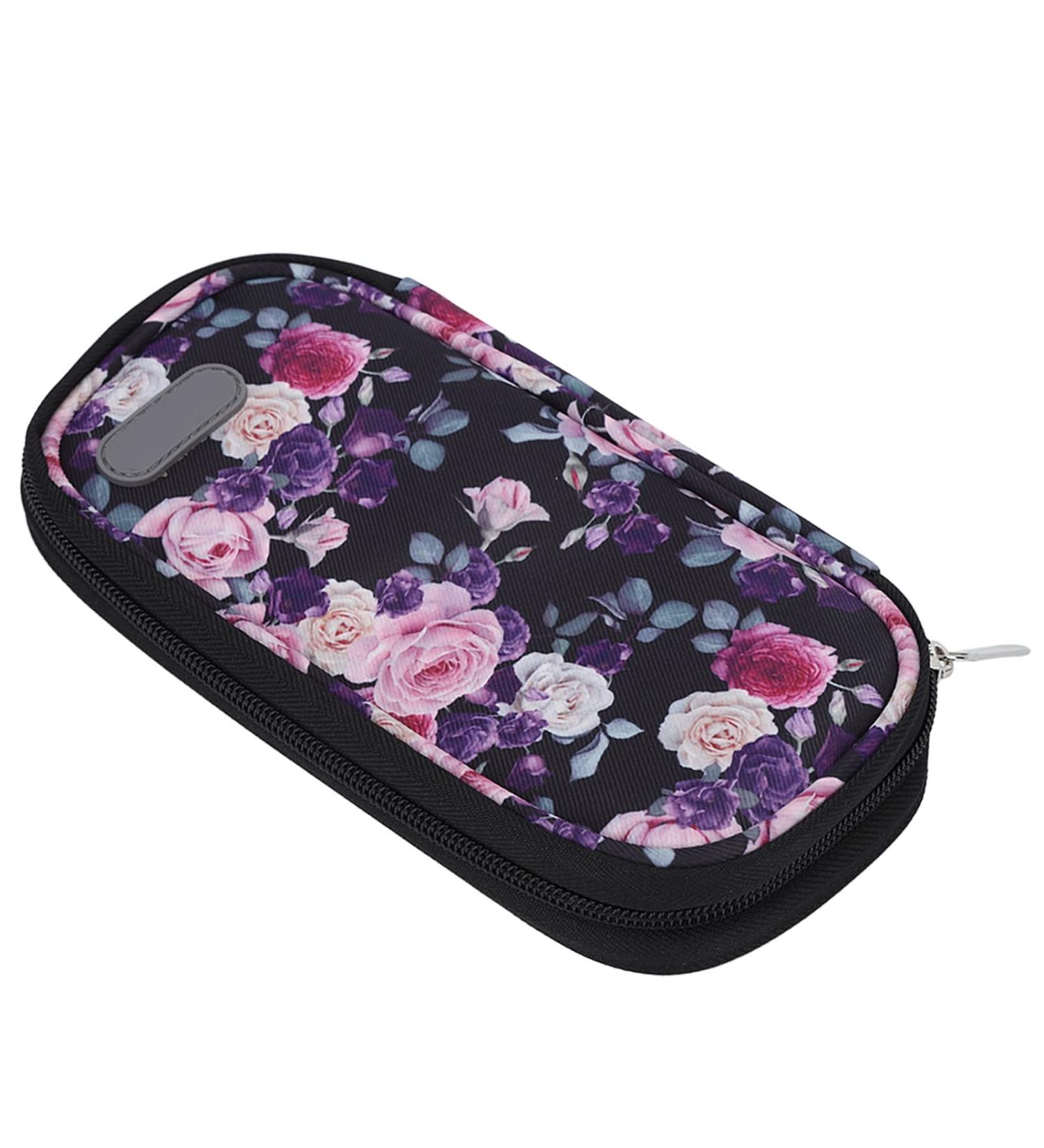 Diabetic Medication Cooler Case - Lightweight Multi-Layer Zipper Bag for Outdoor Use (Purple) - Buy Online on GoSupps.com
