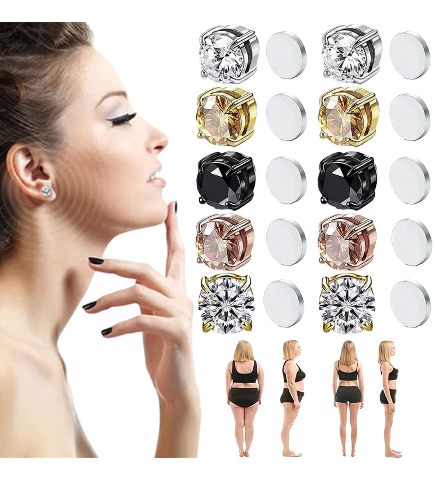 Kyana Lympha-circurl Magnetic Ear Ornament Metiz Lymphvity Magnetherapy Earrings Non Piercing Acupressure Magnetic Earrings Lympha-circurl Magnetic Ear Ornament for Lymphatic Drainage (5Pcs-A) - Buy Online on GoSupps.com