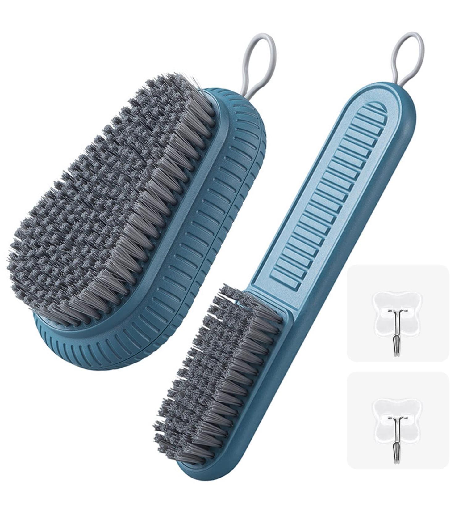 2PCS Heavy Duty Fingernail Brush for Men - Durable Stiff Bristles Hand Scrub Brush for Cleaning Fingernails - Nail Brush with Handle Grip for Gardener and Mechanics - Buy Online on GoSupps.com