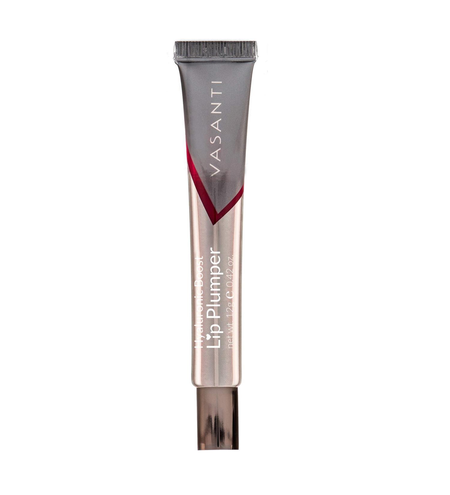 VASANTI Lip Plumper Hyaluronic Boost - Glossy Paraben-Free Lip Enhancer | Hydrating, Softening, Volumizing Formula (KISS ME QUICK - Clear) - Buy Online on GoSupps.com