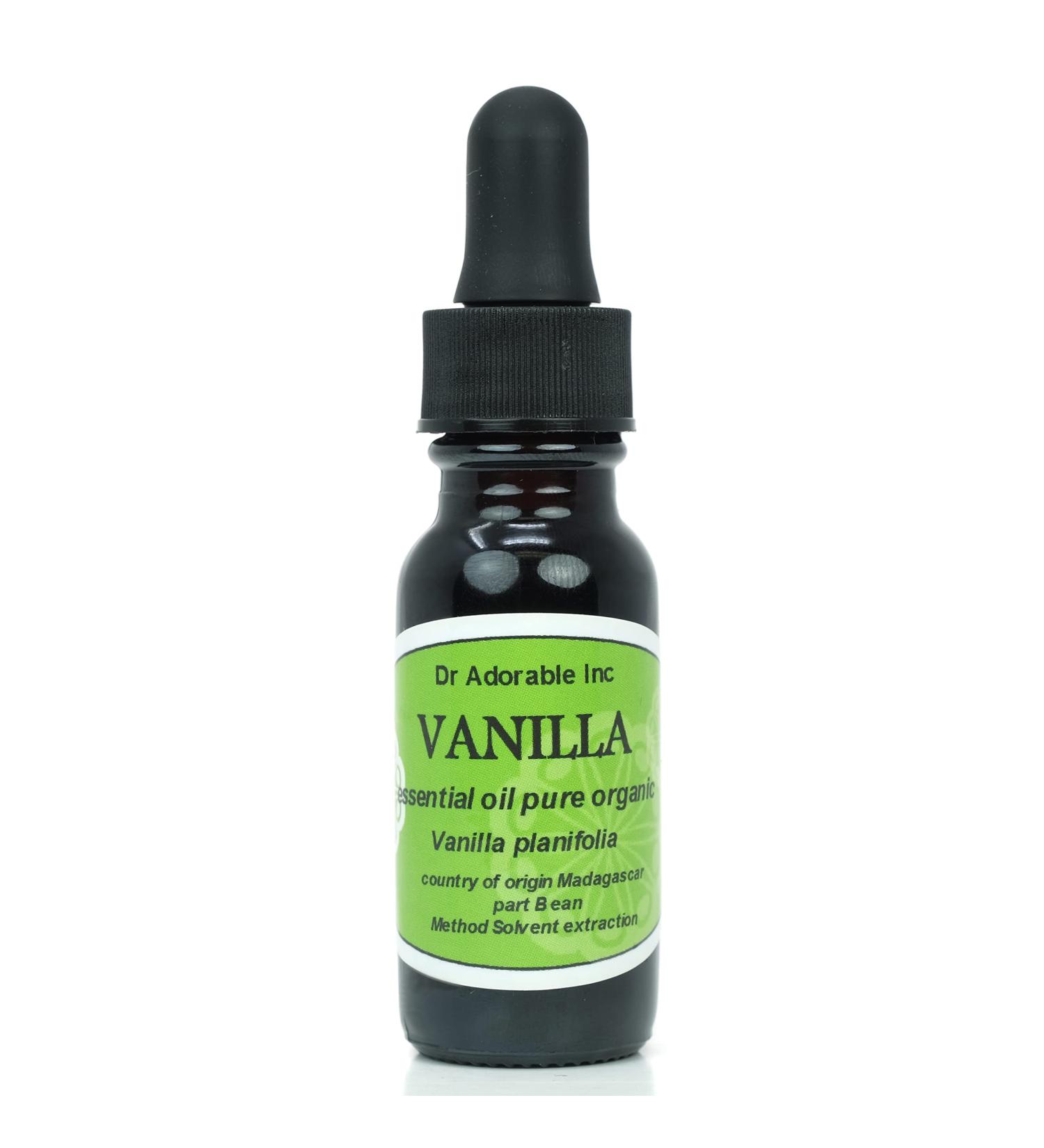 Dr Adorable Vanilla Absolute Essential Oil 0.6 oz - 100% Pure Organic Essential Oil with Dropper - International Shipping Available - Buy Online on GoSupps.com